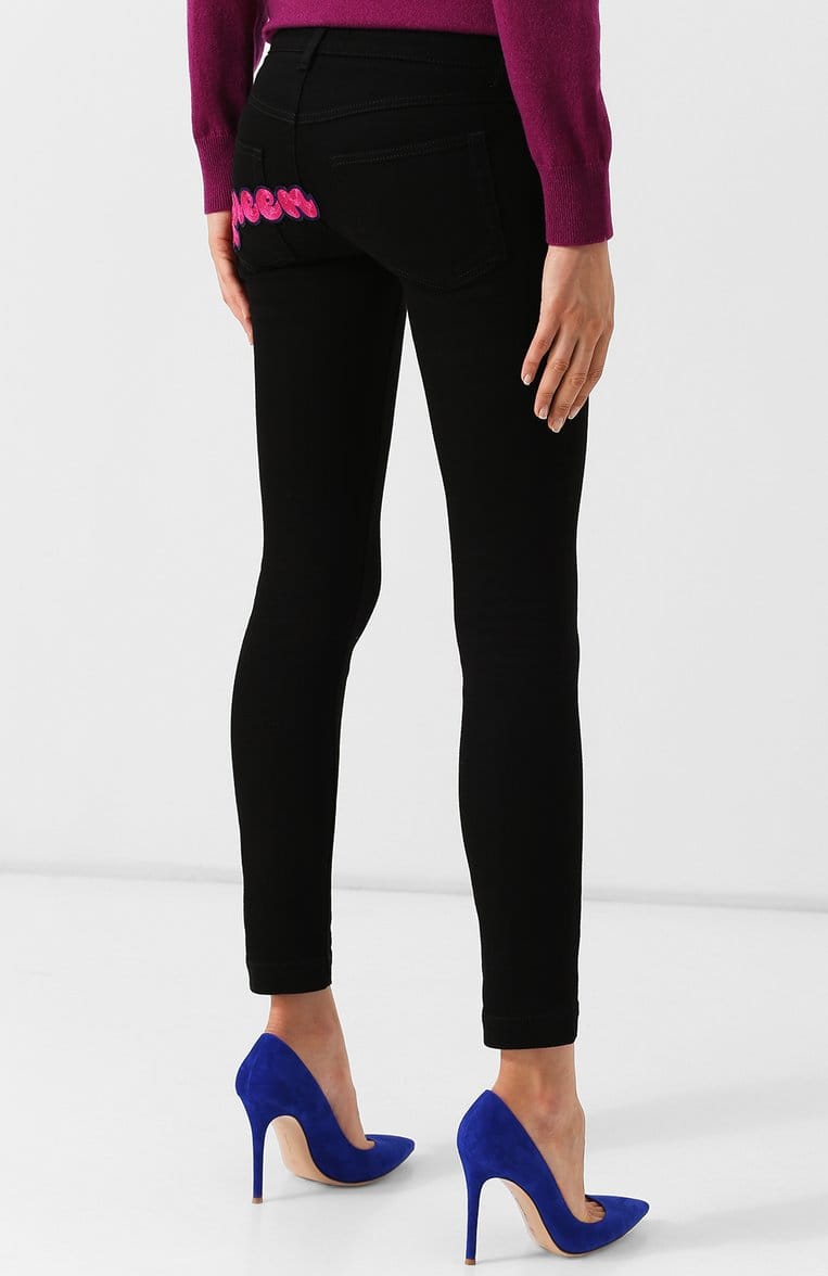 Dolce & Gabbana Dolce & Gabbana Skinny Jeans With Queen Logo Detail