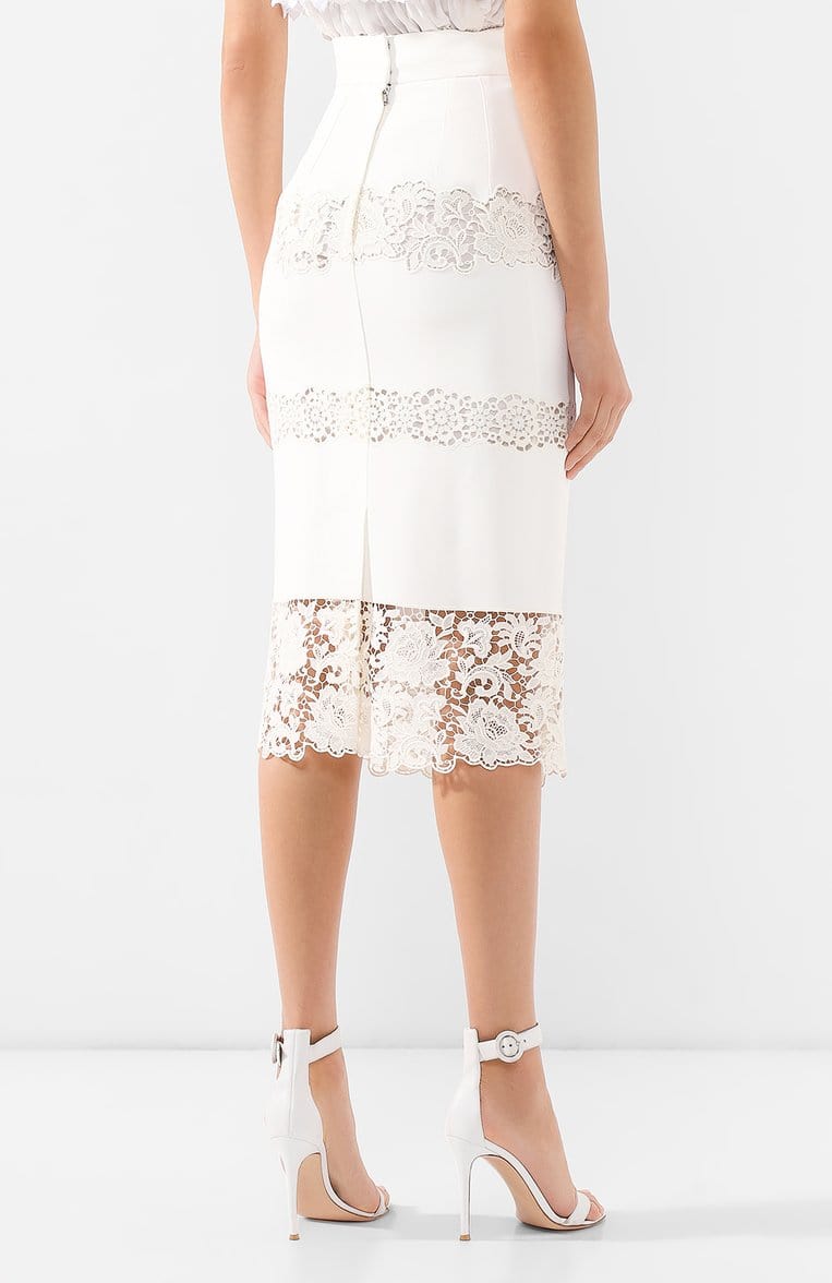 Dolce & Gabbana Skirt With Lace Inserts