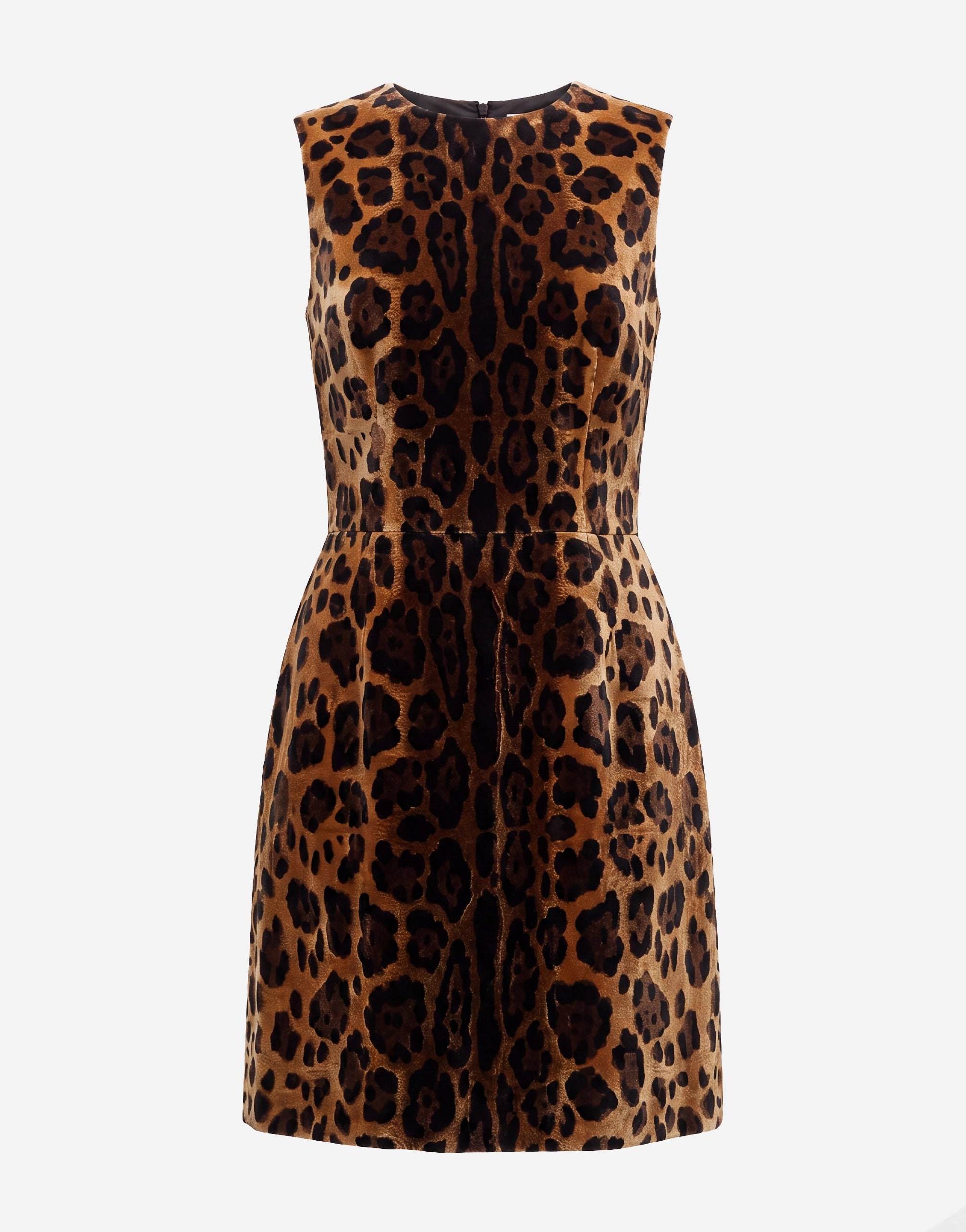 Dolce & Gabbana Sleeveless Leopard Mini Dress