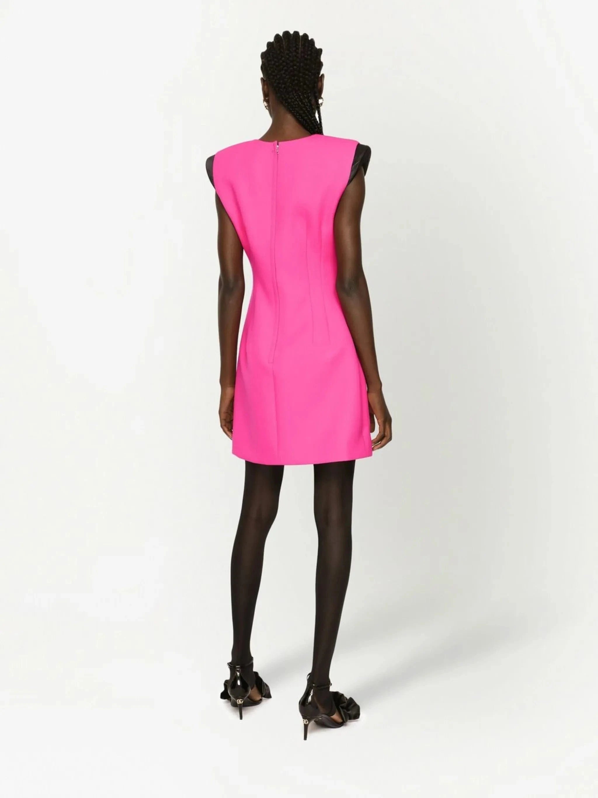 Dolce & Gabbana Sleeveless Wool Minidress