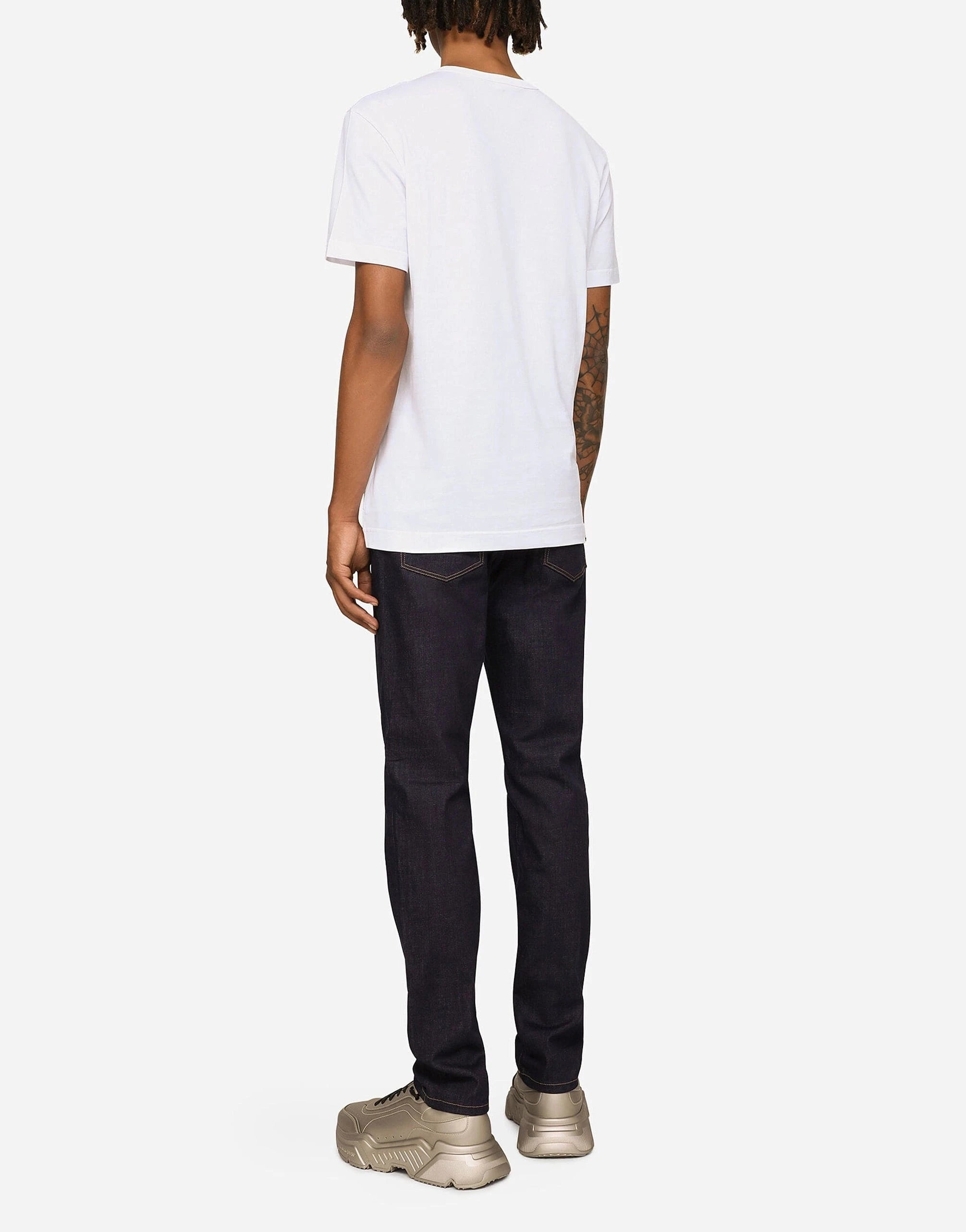 Dolce & Gabbana Slim-Fit 3D-Logo jeans