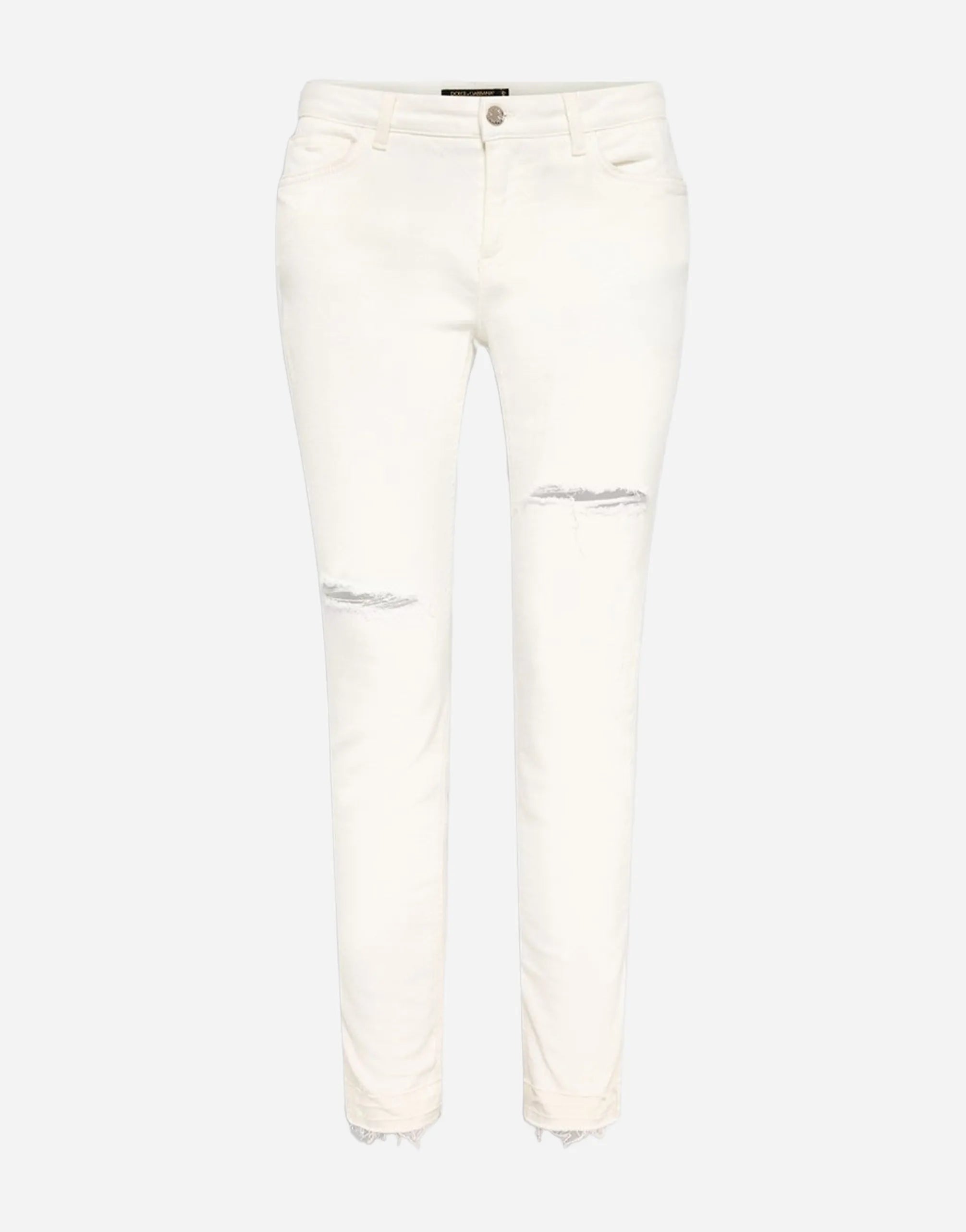 Dolce & Gabbana Dolce & Gabbana Slim Fit Distressed Denim Jeans