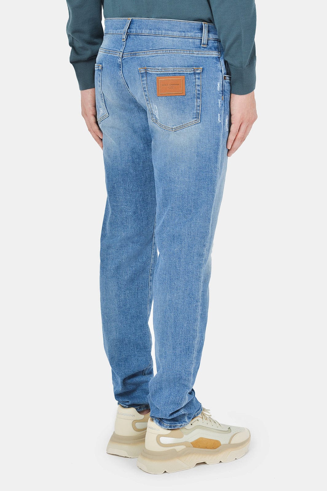 Dolce & Gabbana Slim-Fit Distressed Jeans