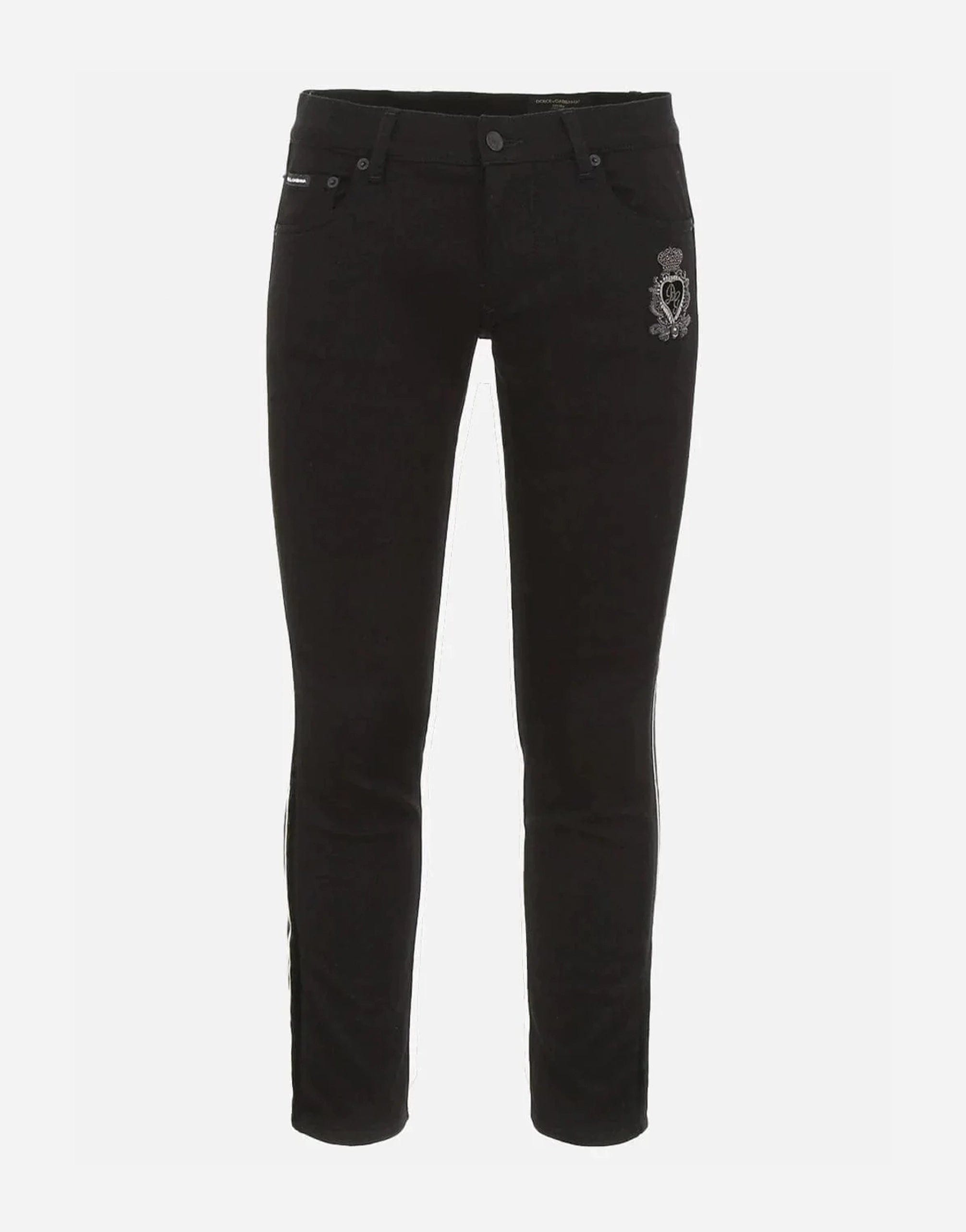 Dolce & Gabbana Slim-Fit Side Stripe Jeans | Sendegaro