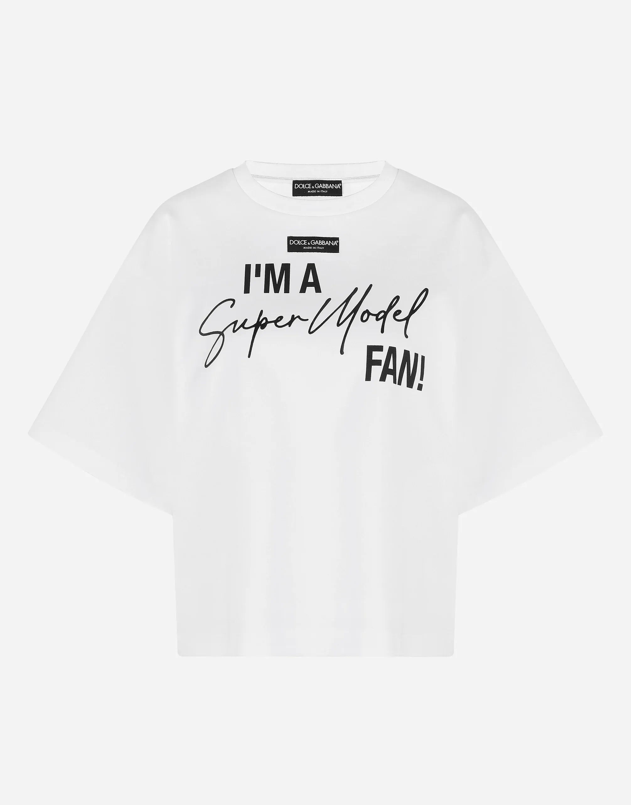 Dolce & Gabbana Slogan-Print Jersey T-Shirt