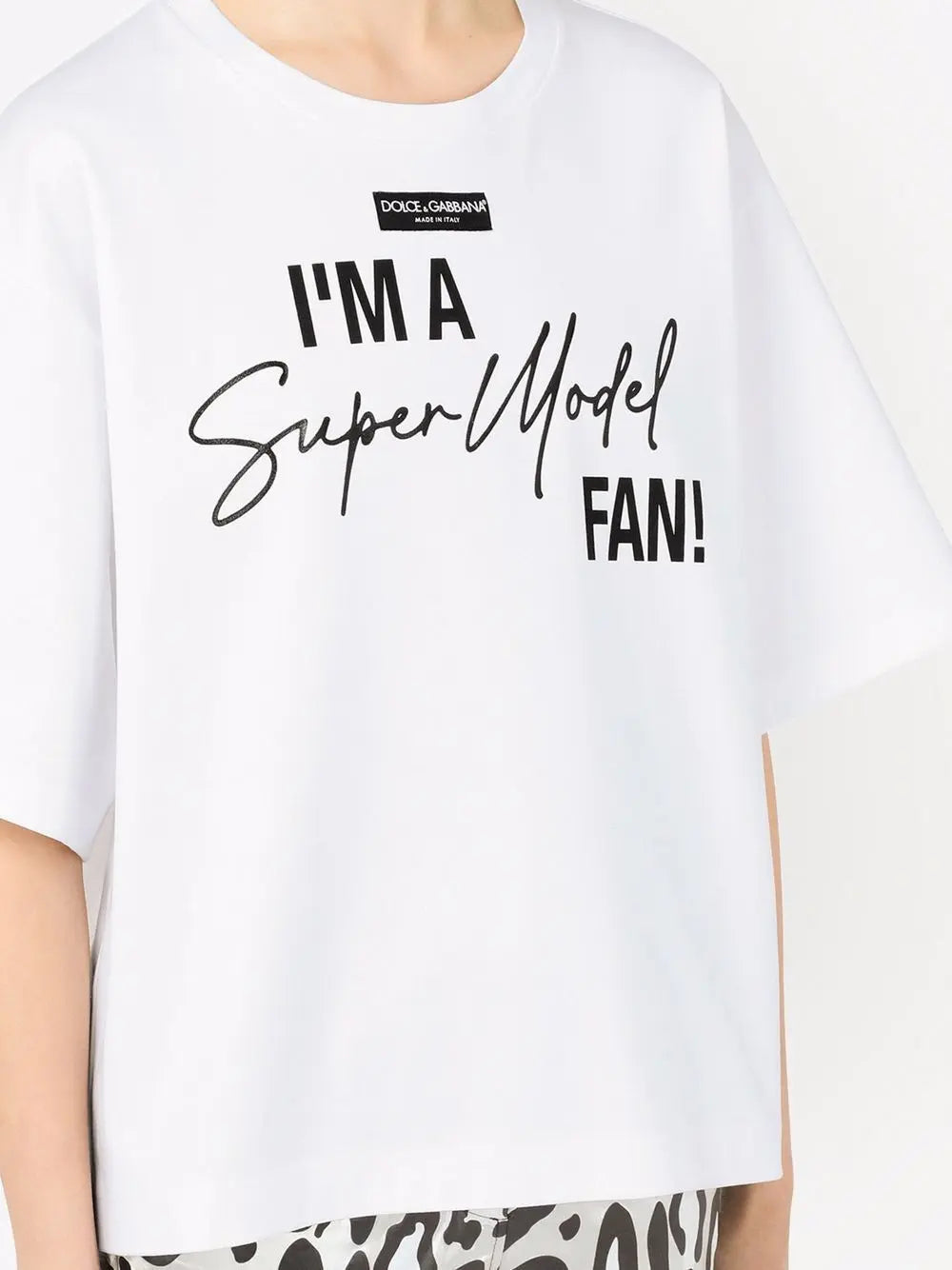 Dolce & Gabbana Slogan-Print Jersey T-Shirt
