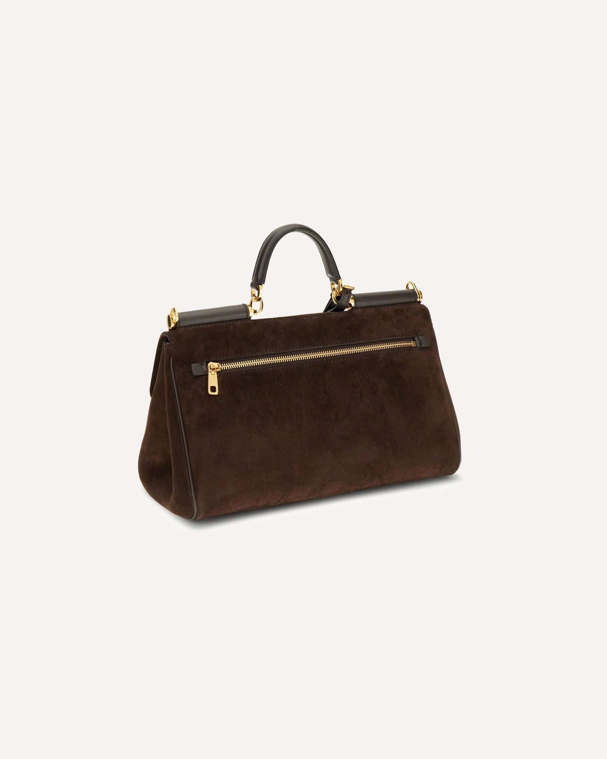 Dolce & Gabbana Small Sicily Suede Shoulder Bag