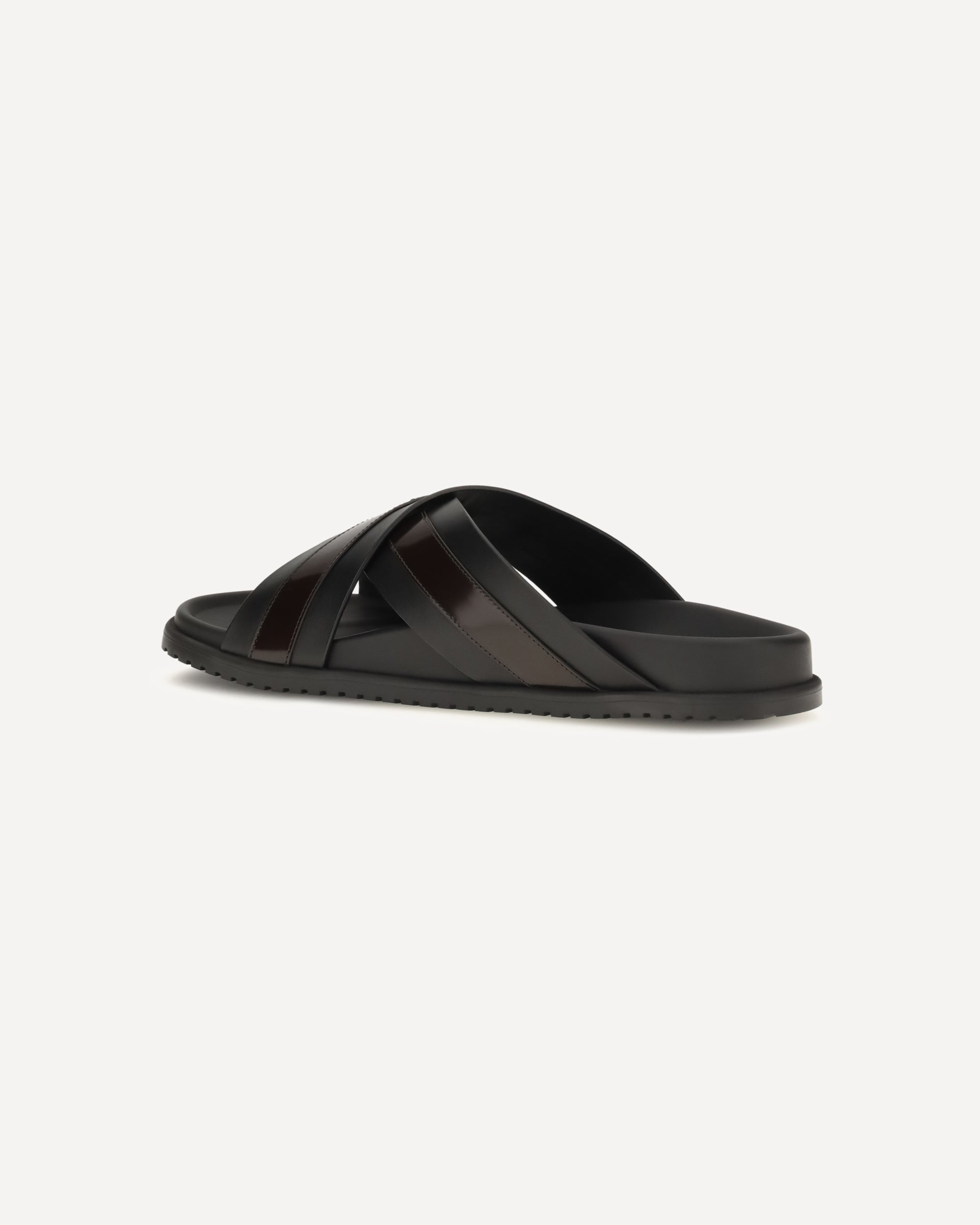 Dolce & Gabbana Smooth Calf Leather Slide Sandals