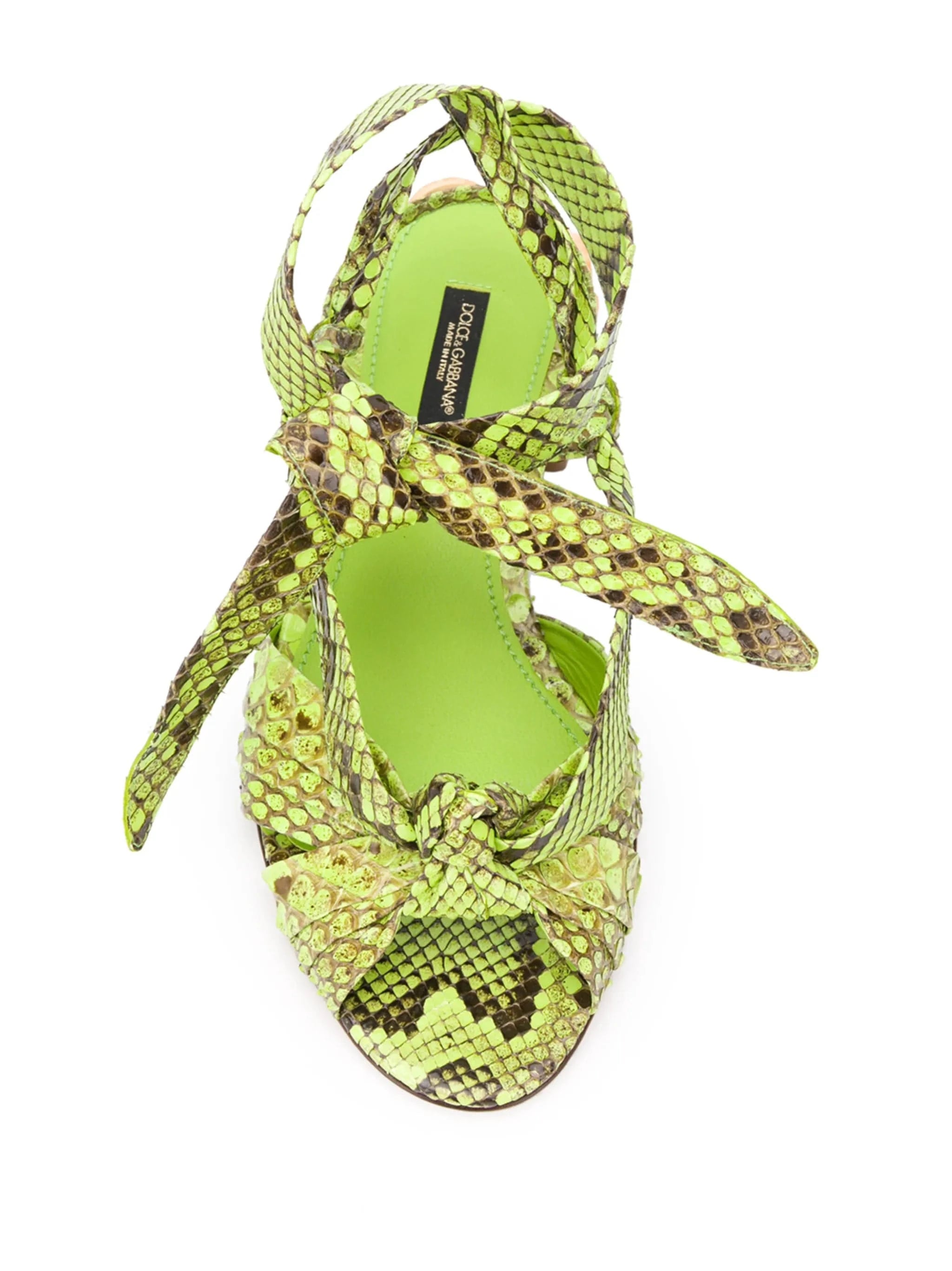 Dolce & Gabbana Snake Pattern Sandals