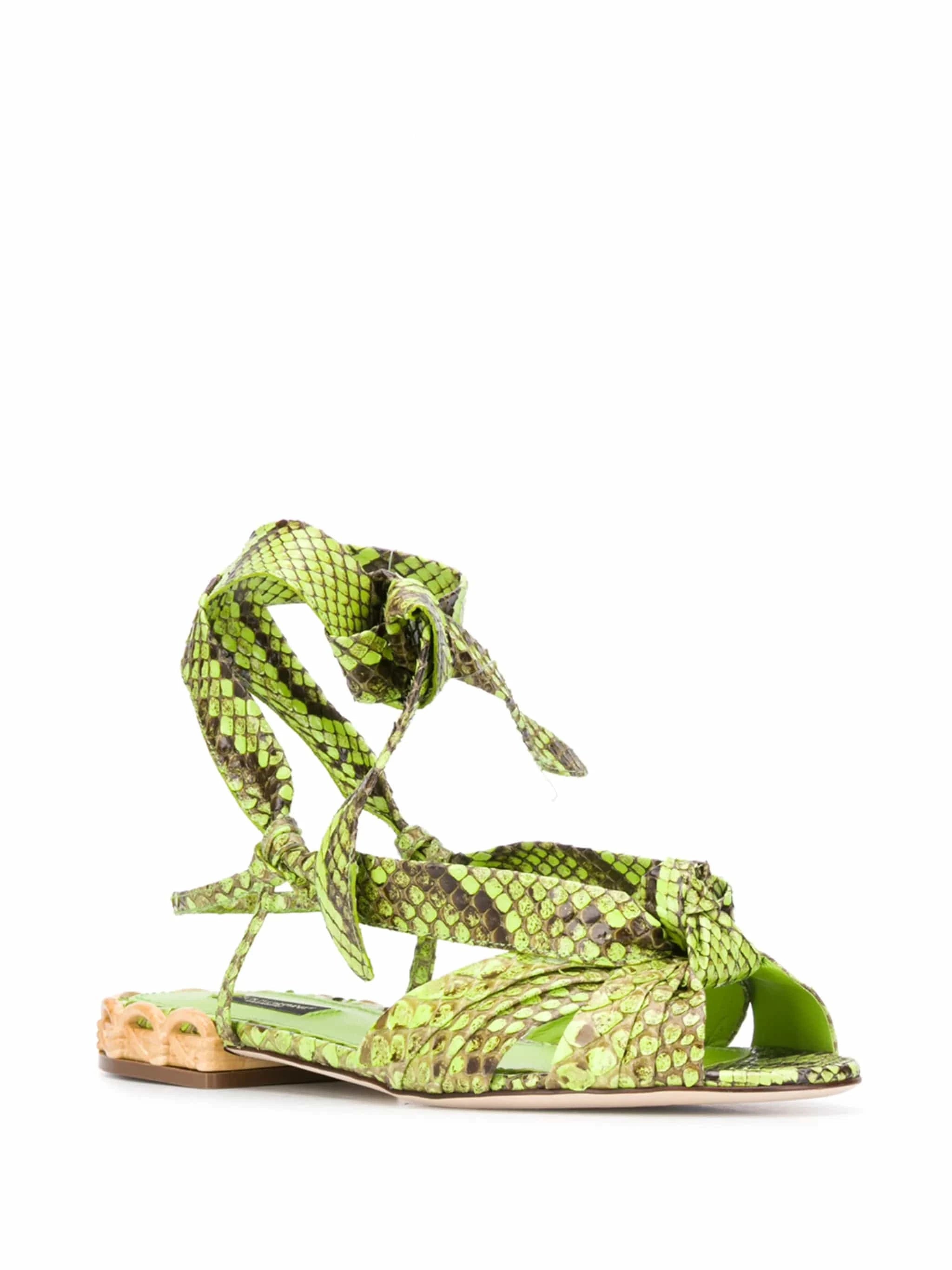Dolce & Gabbana Snake Pattern Sandals