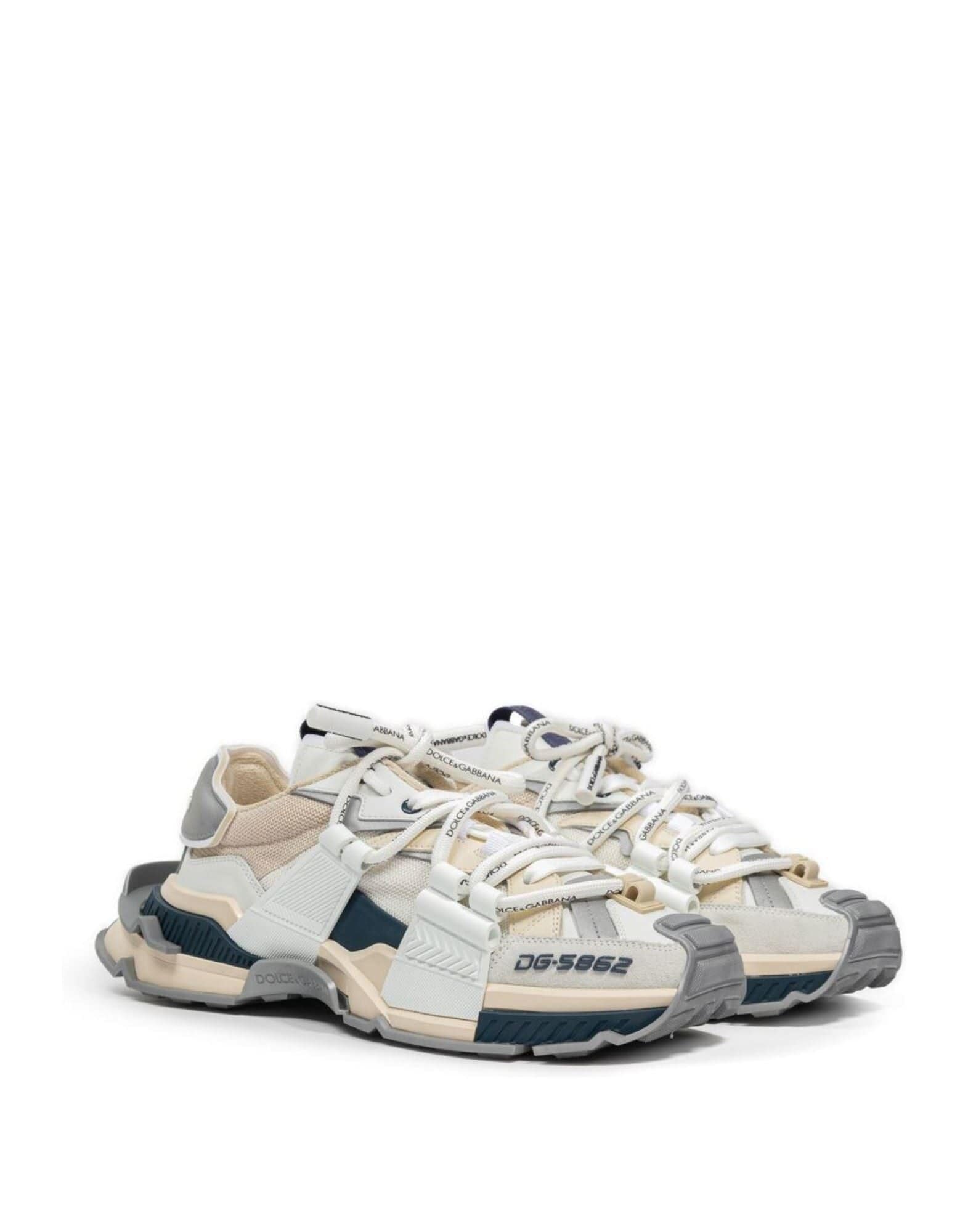 Dolce & Gabbana Space Panelled Lace-Up Sneakers