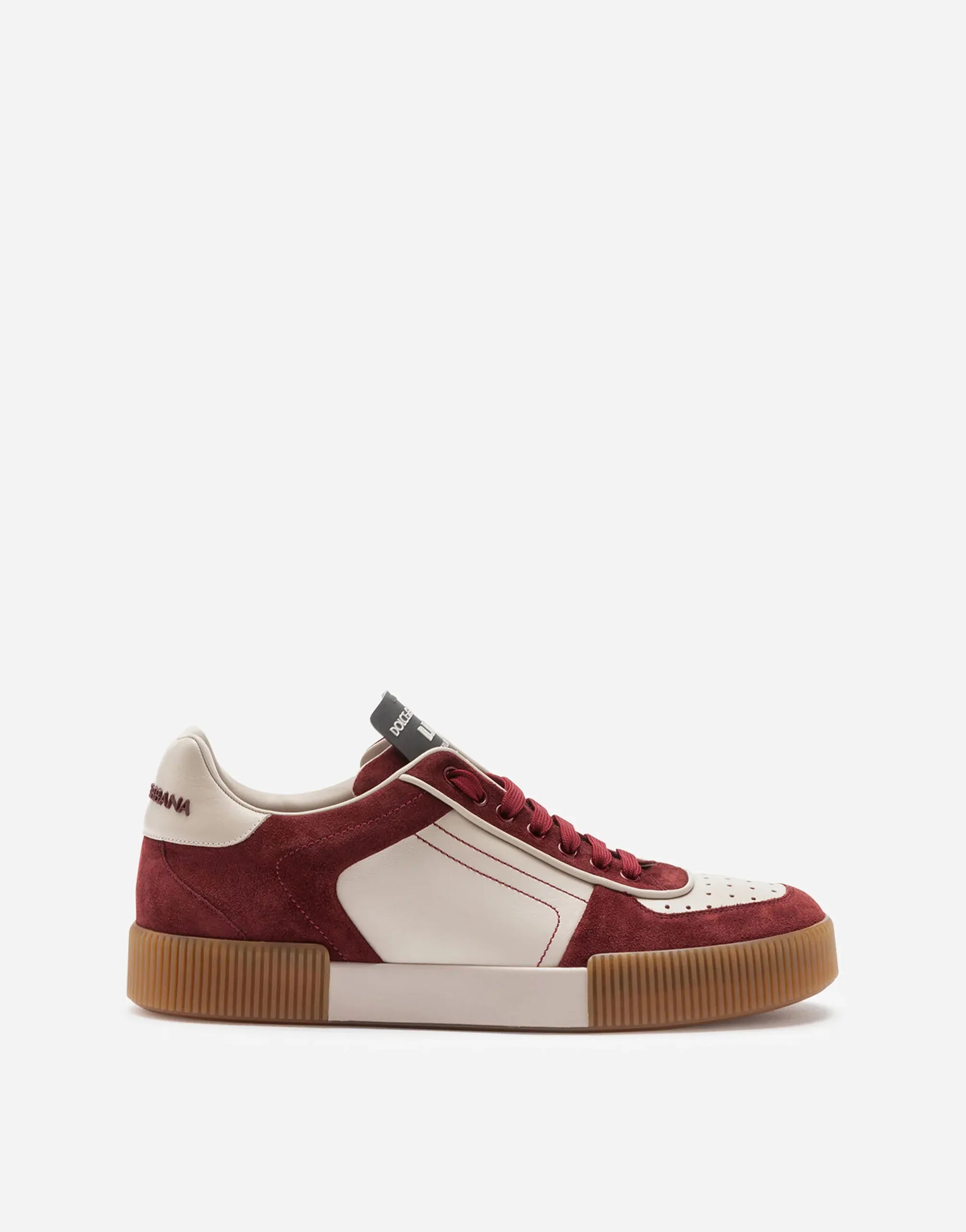 Dolce & Gabbana Split-Grain Leather Miami Sneakers