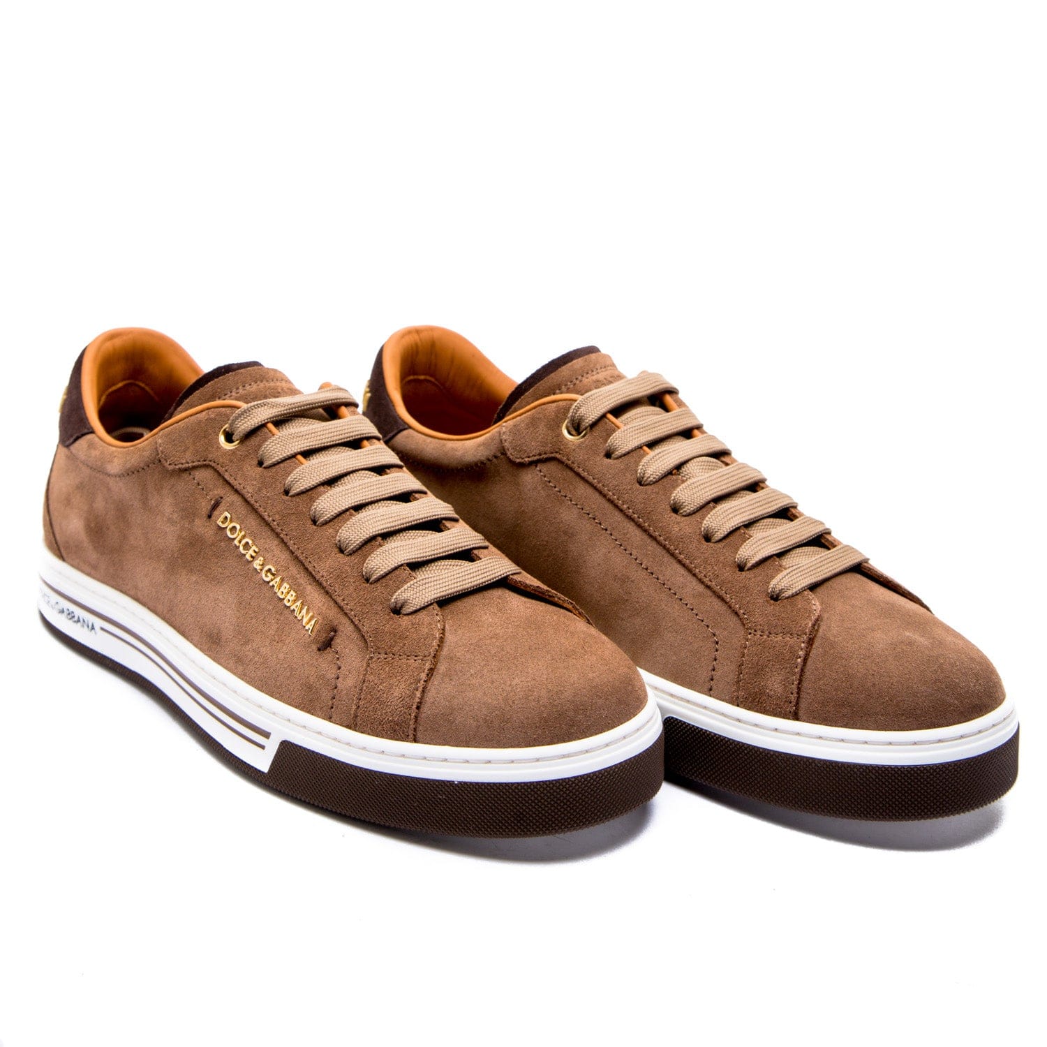 Dolce & Gabbana Split-Grain Leather Rome Sneakers