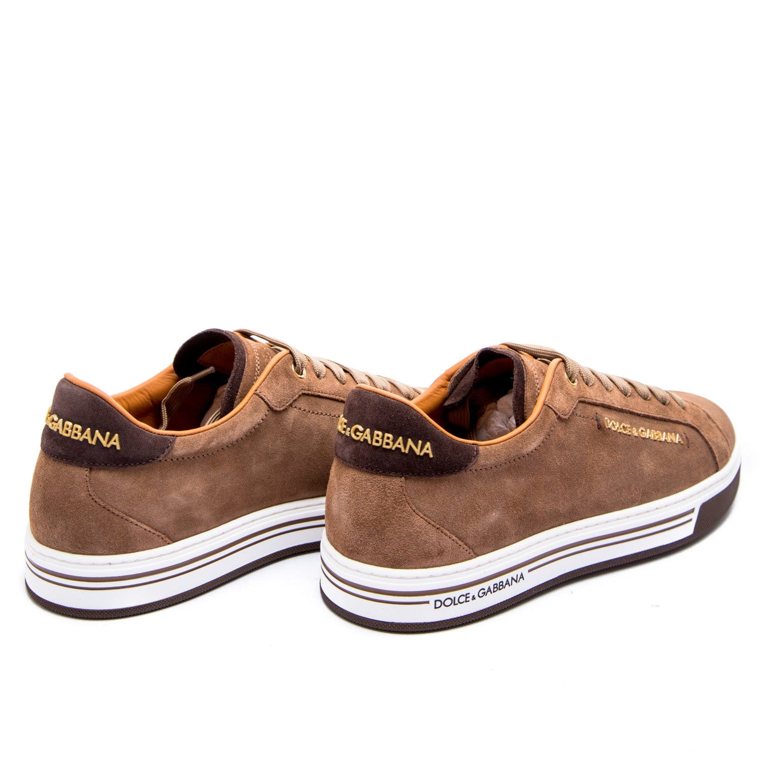 Dolce & Gabbana Split-Grain Leather Rome Sneakers