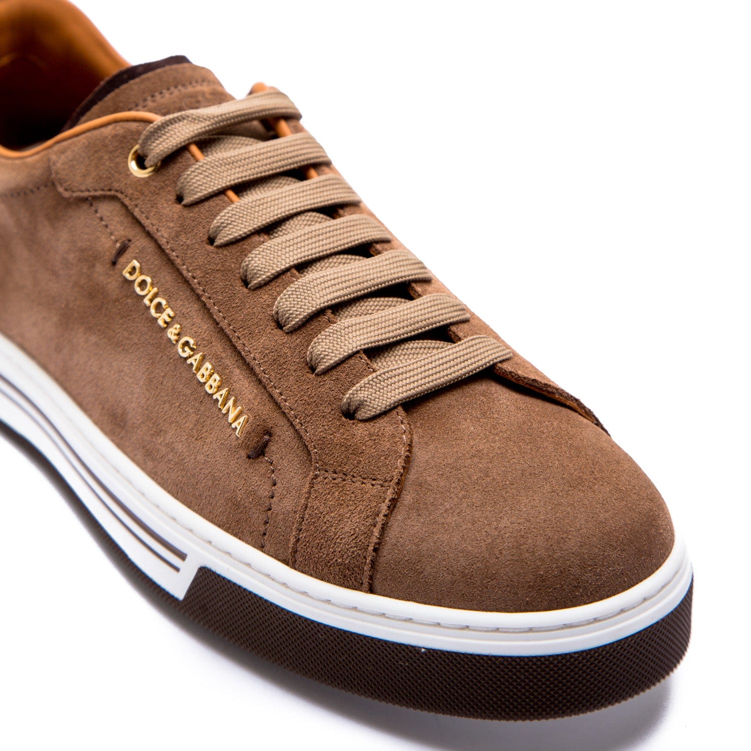 Dolce & Gabbana Split-Grain Leather Rome Sneakers