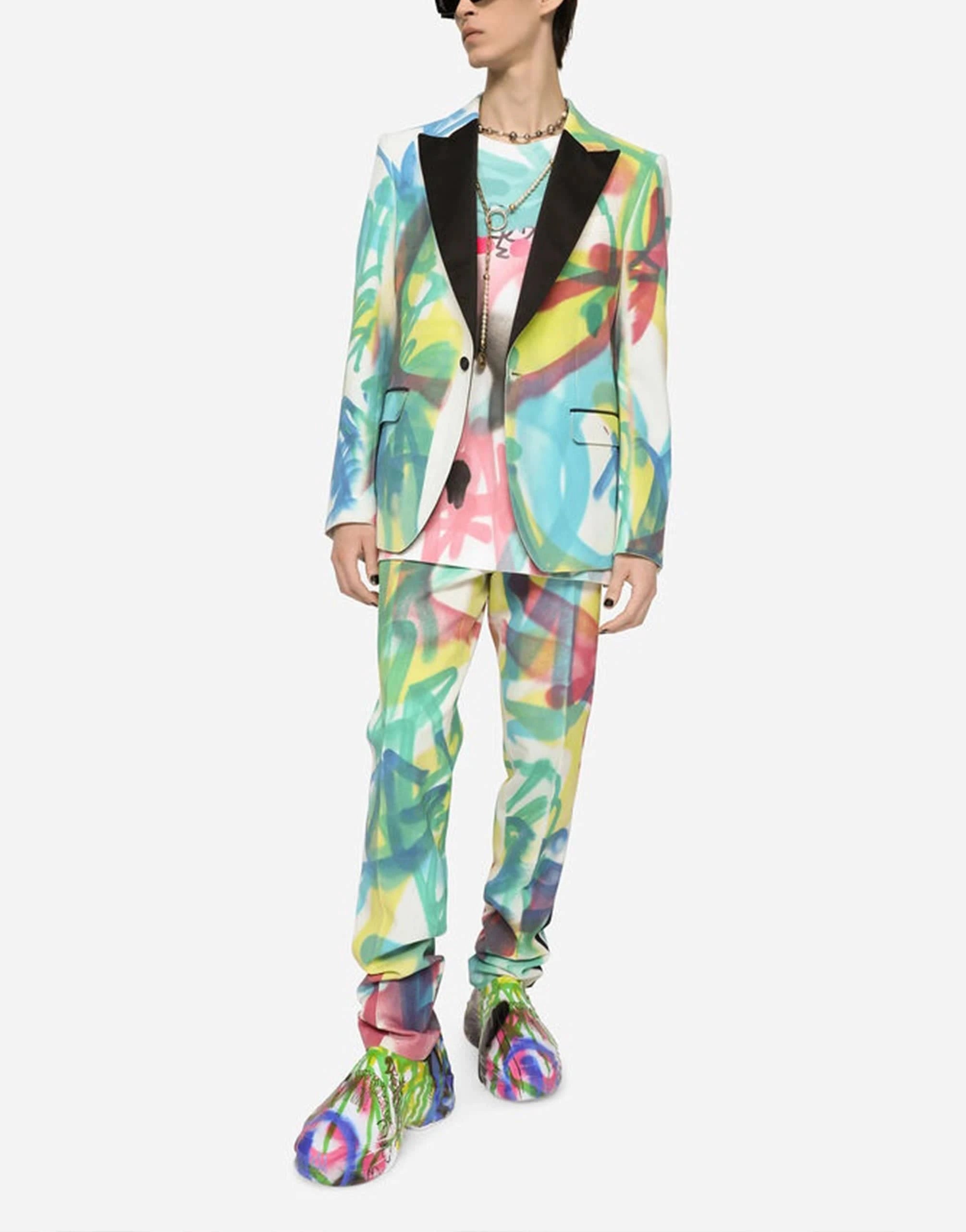 Dolce & Gabbana Spray-Paint DG Print T-Shirt