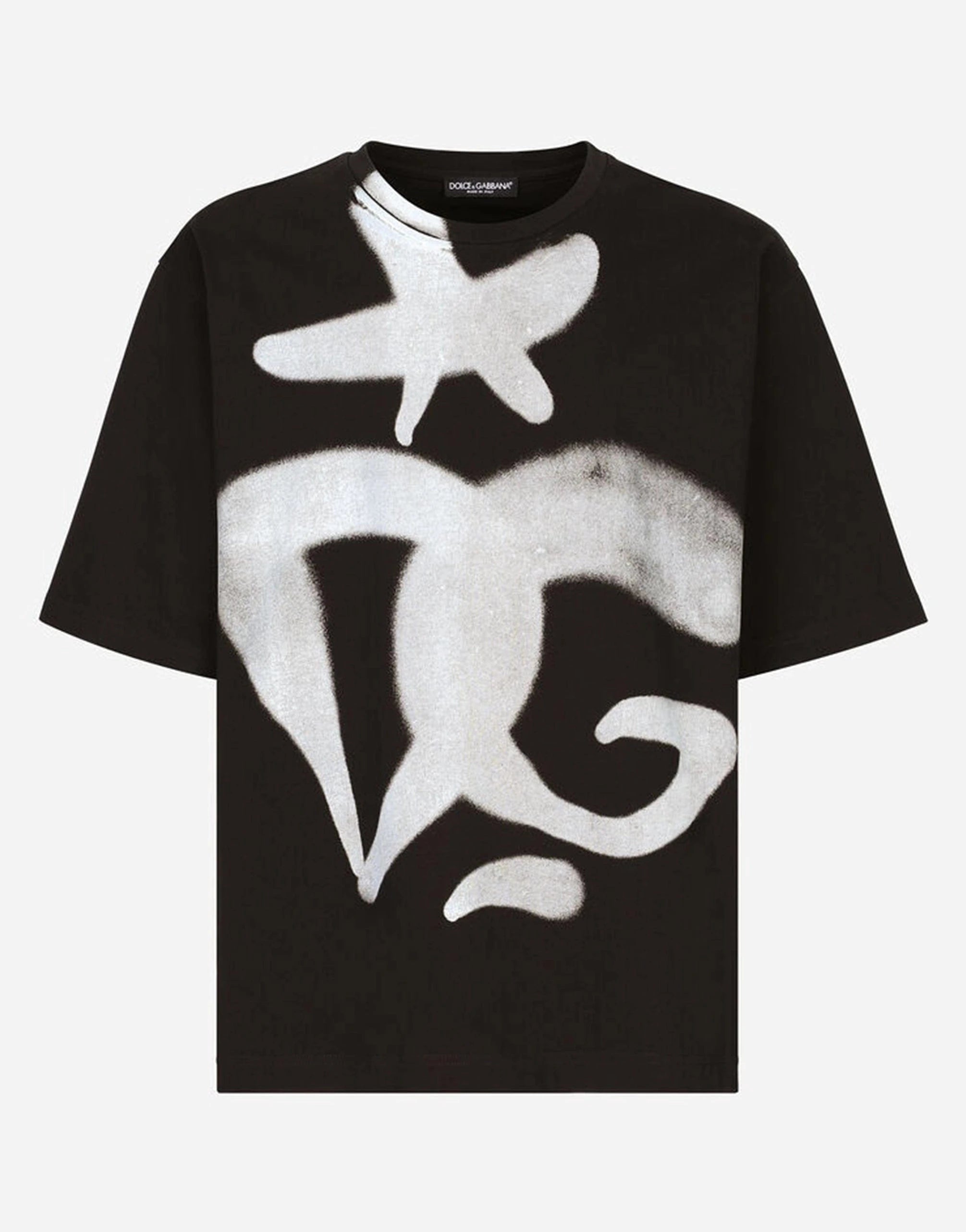 Dolce & Gabbana Spray-Paint Print Technical T-Shirt