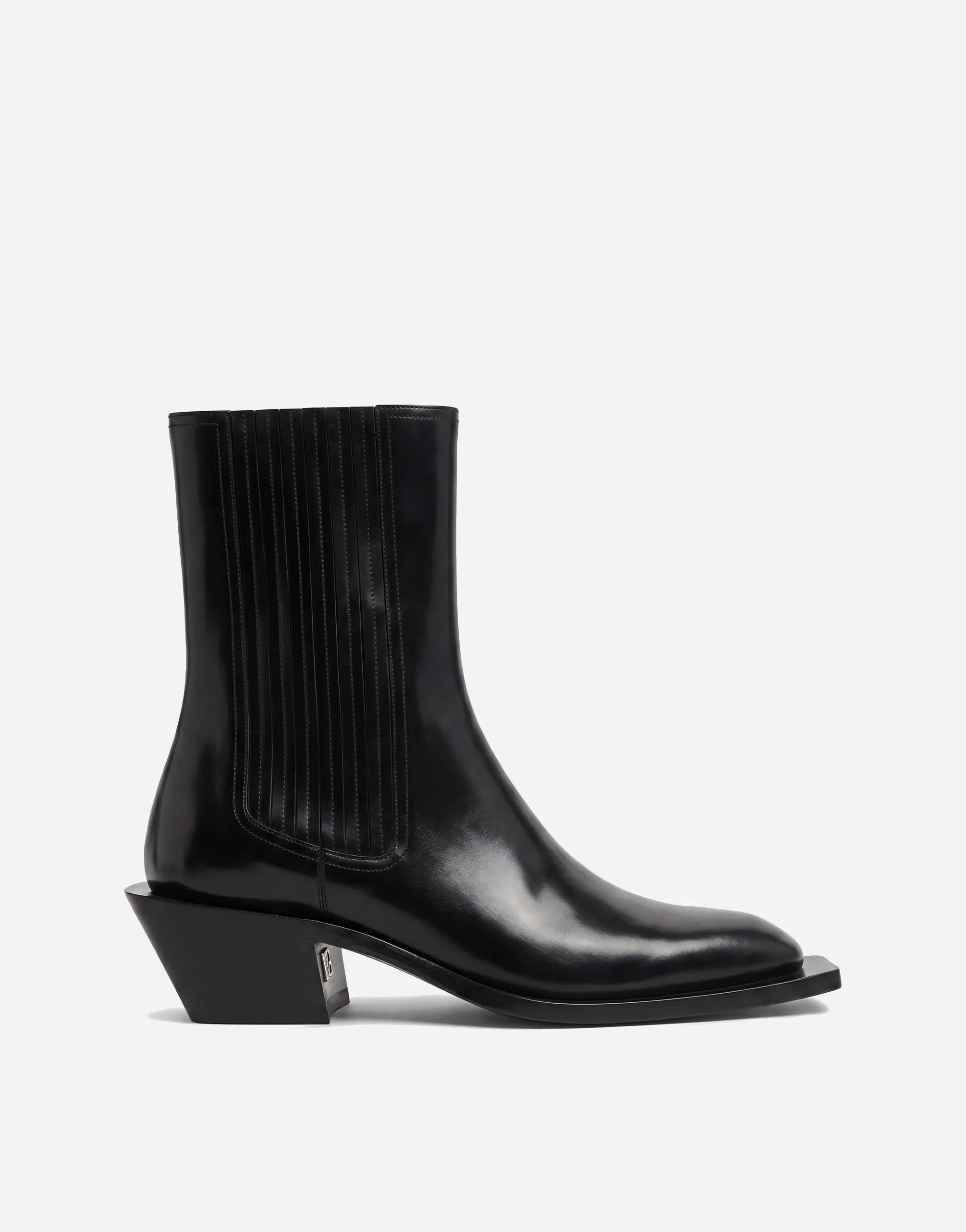 Dolce & Gabbana Dolce & Gabbana Square Toe Leather Chelsea Boots