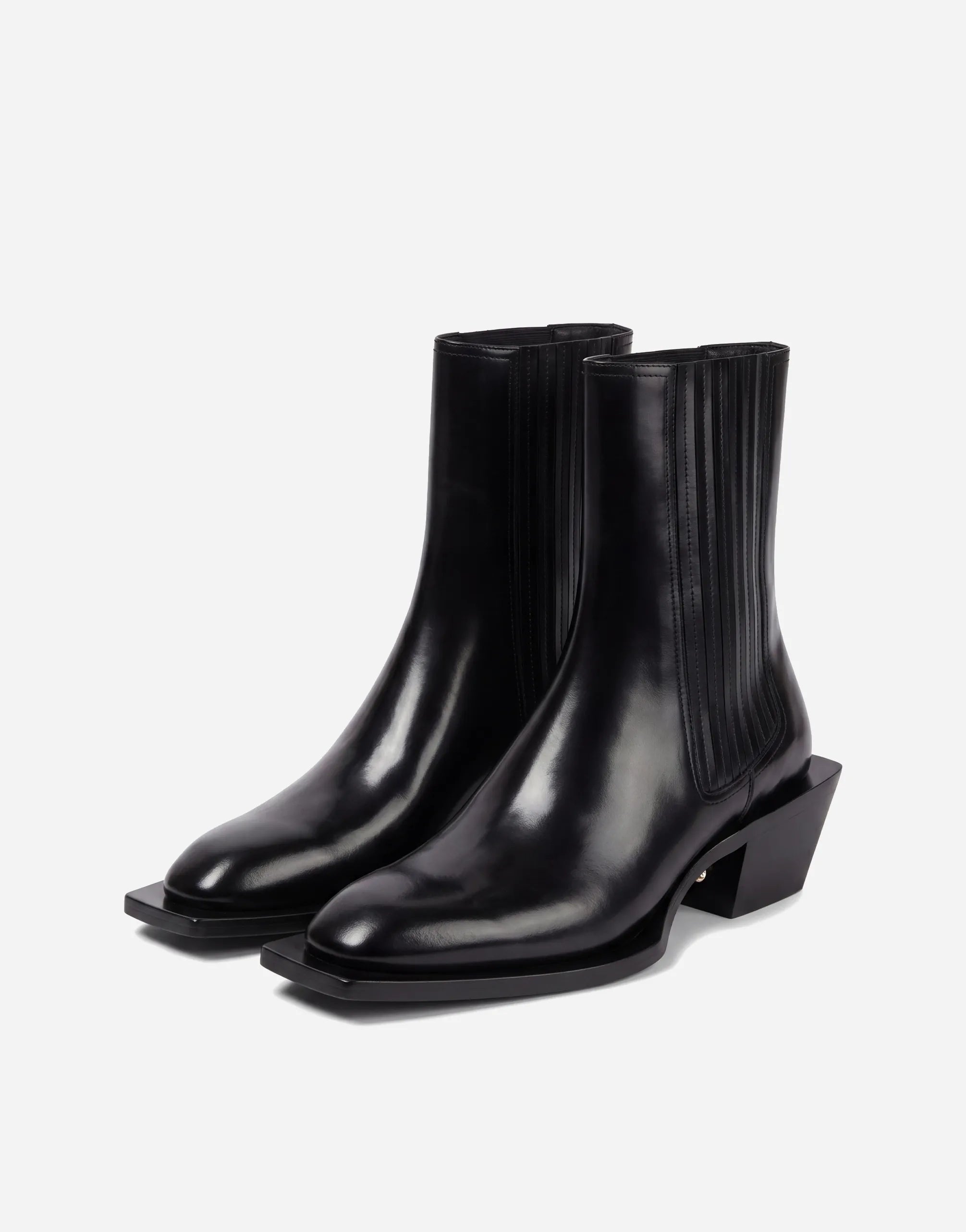 Dolce & Gabbana Chelsea-Stiefel aus Leder mit eckiger Spitze - alternate view
