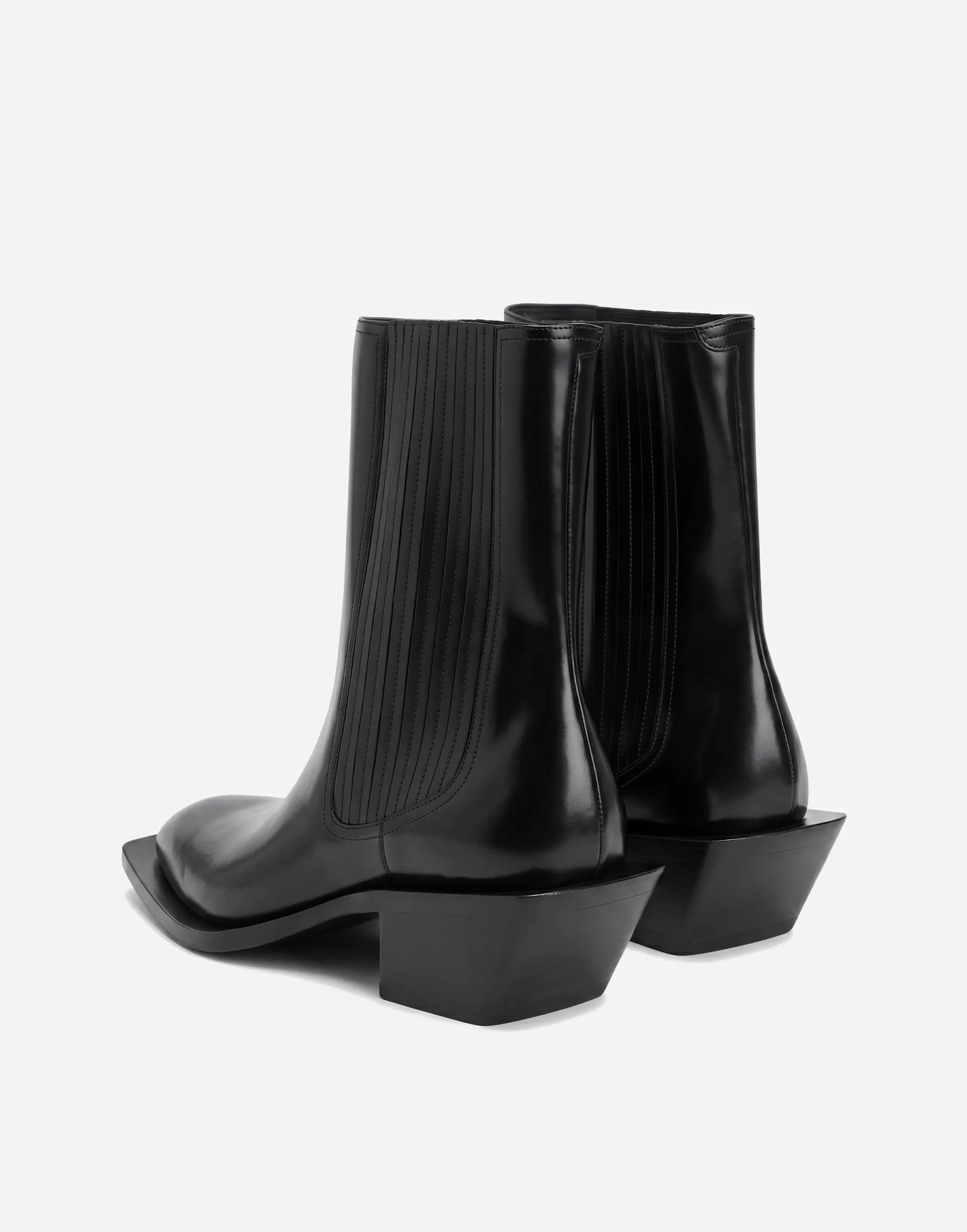 Dolce & Gabbana Dolce & Gabbana Square Toe Leather Chelsea Boots