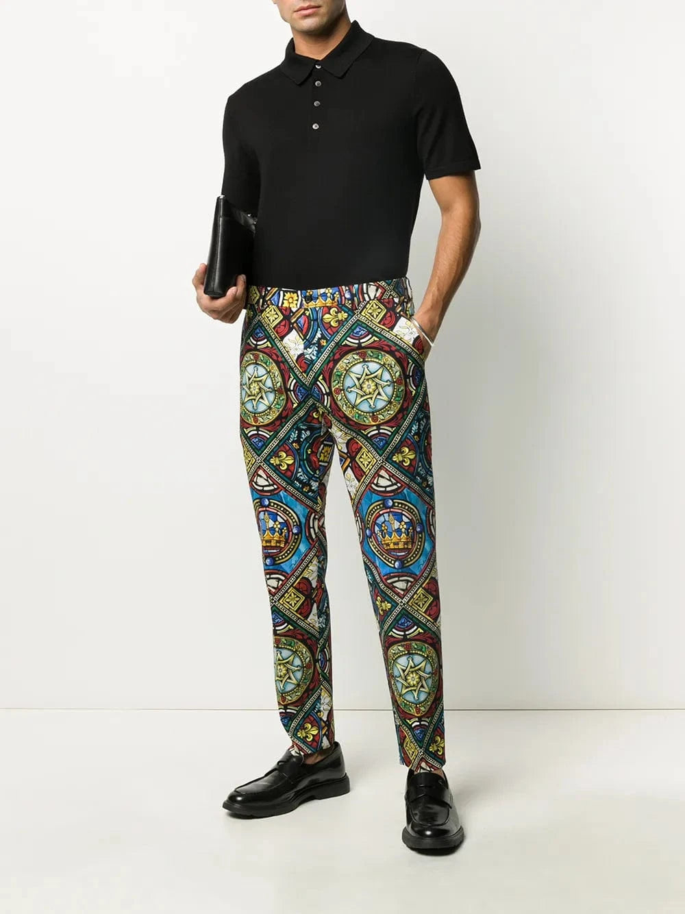 Dolce & Gabbana Stained Glass Window Style Print Trousers