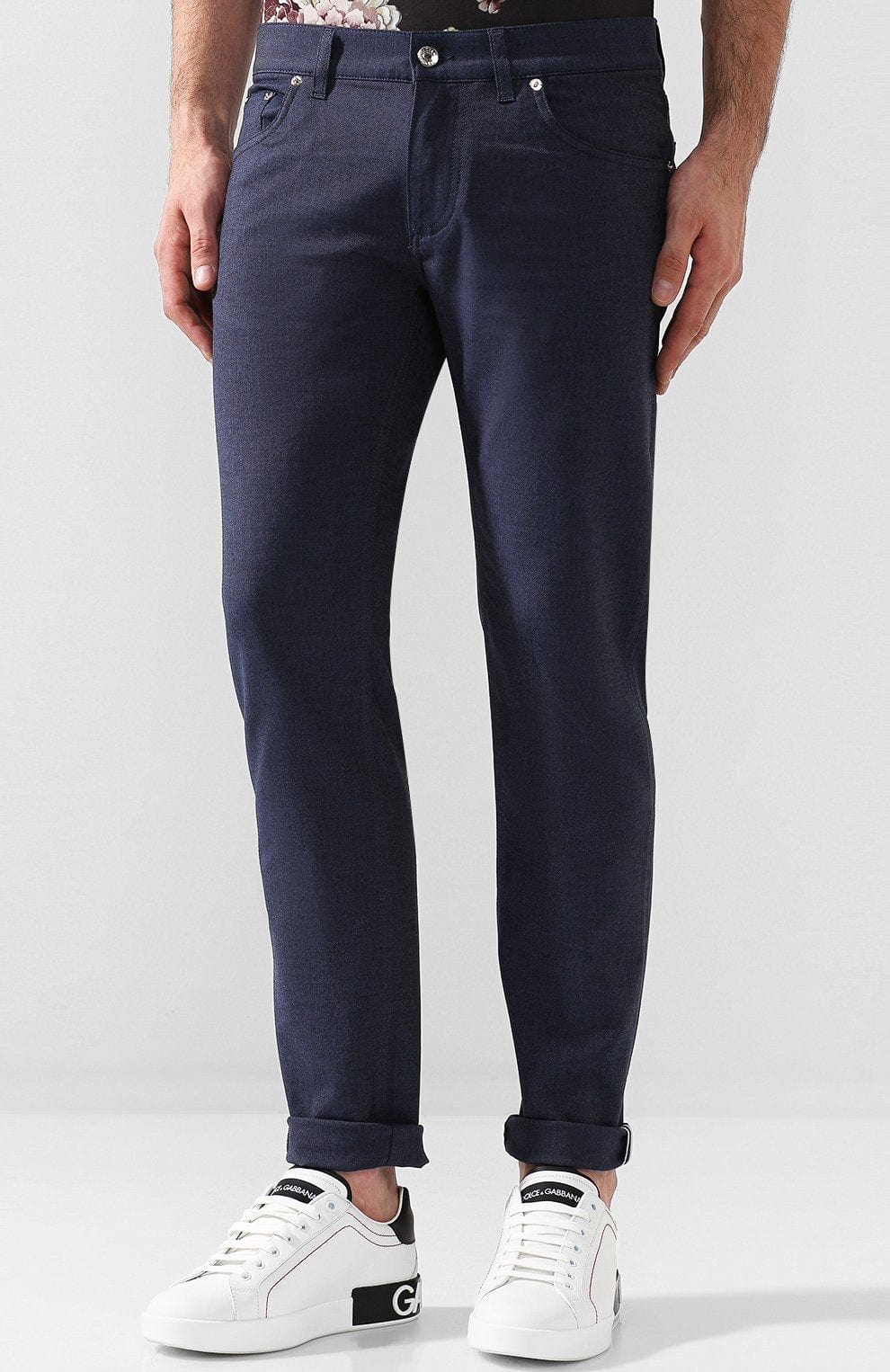 Dolce & Gabbana Straight-Cut Cotton Jeans