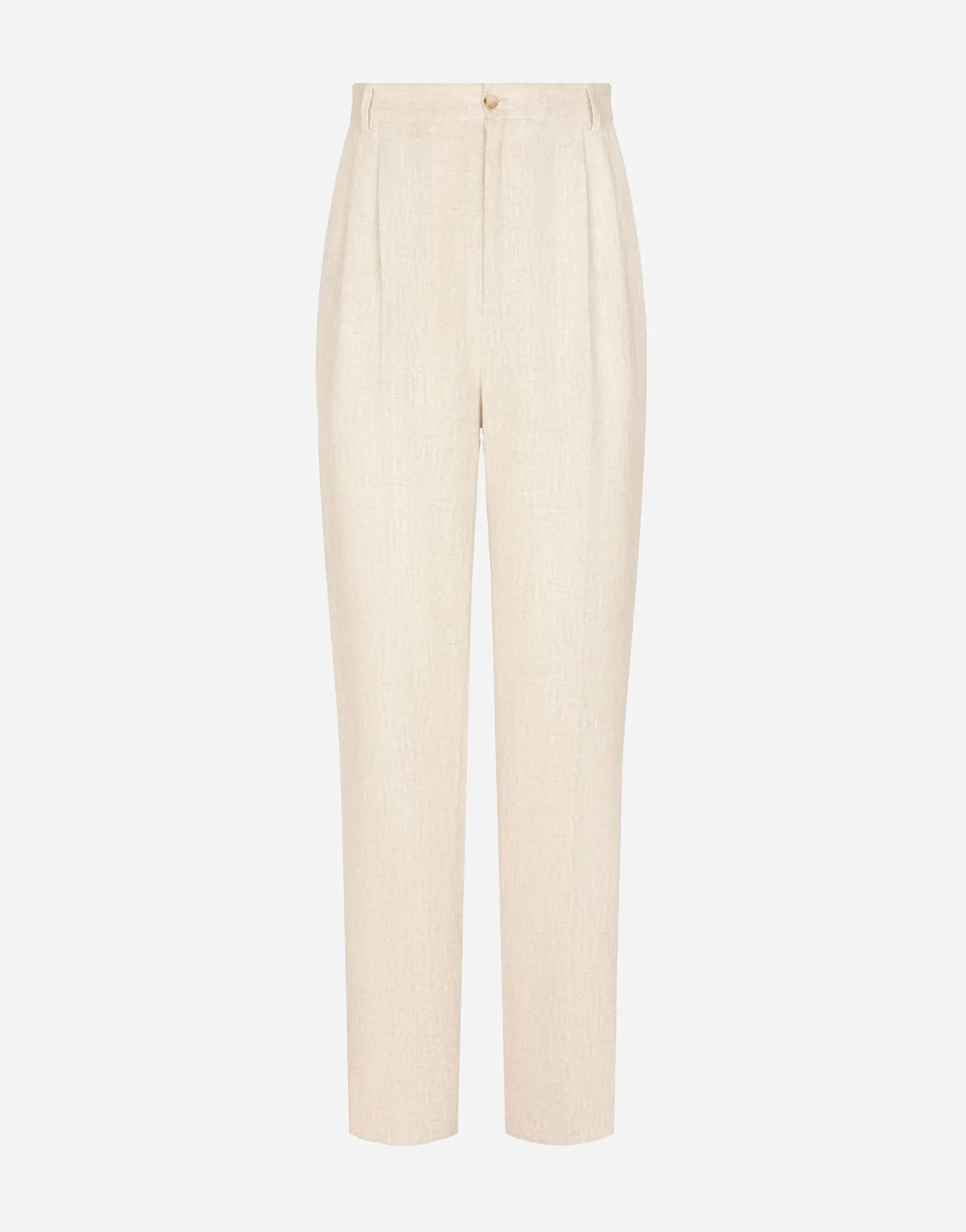 Dolce & Gabbana Dolce & Gabbana Straight-Leg Tailored Linen Trousers