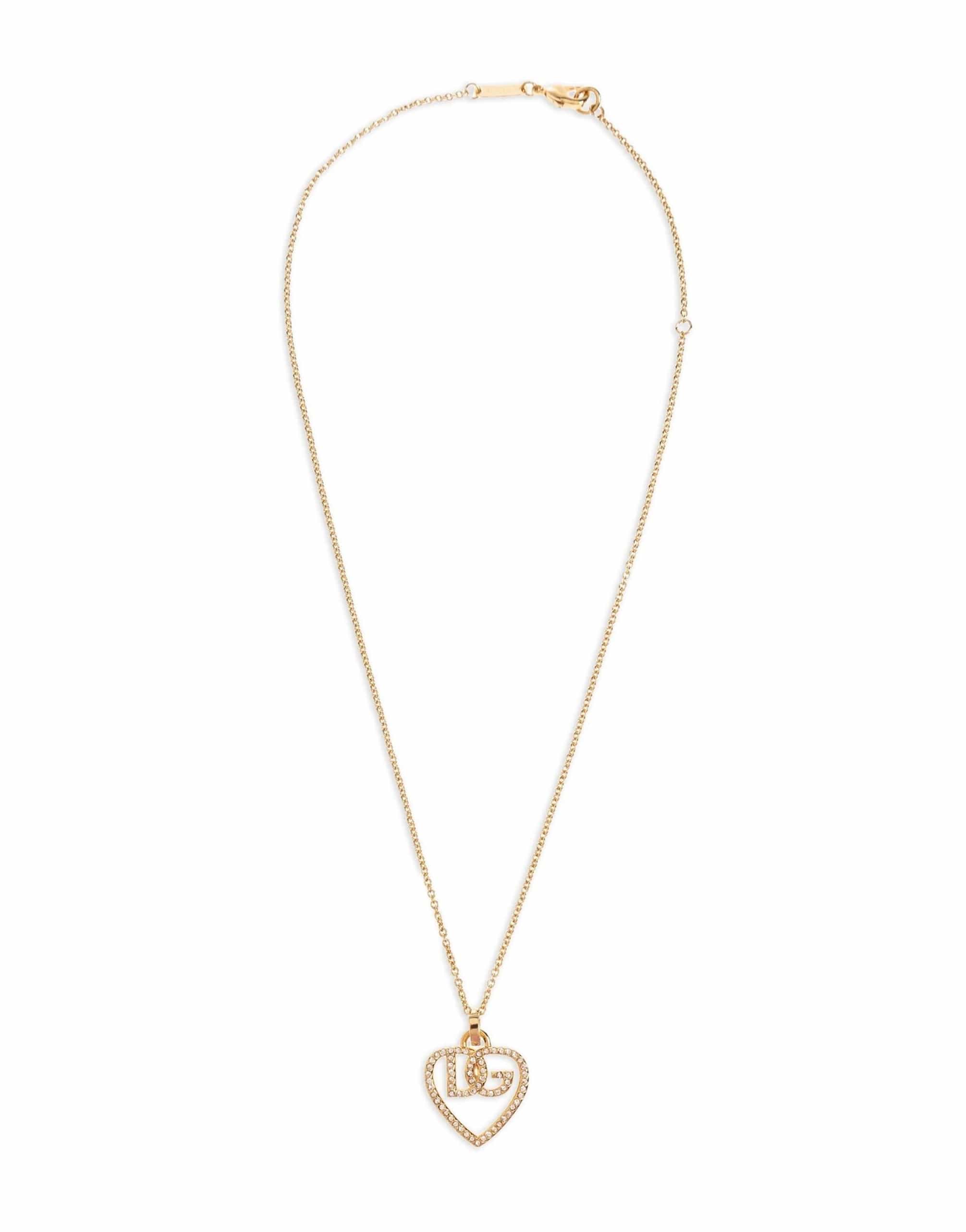 Dolce & Gabbana Dolce & Gabbana Strass Logo Necklace