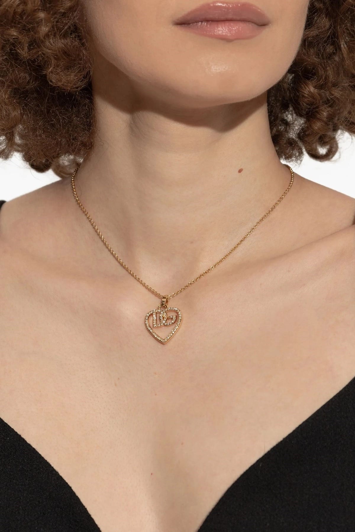 Dolce & Gabbana Strass Logo Necklace - alternate view
