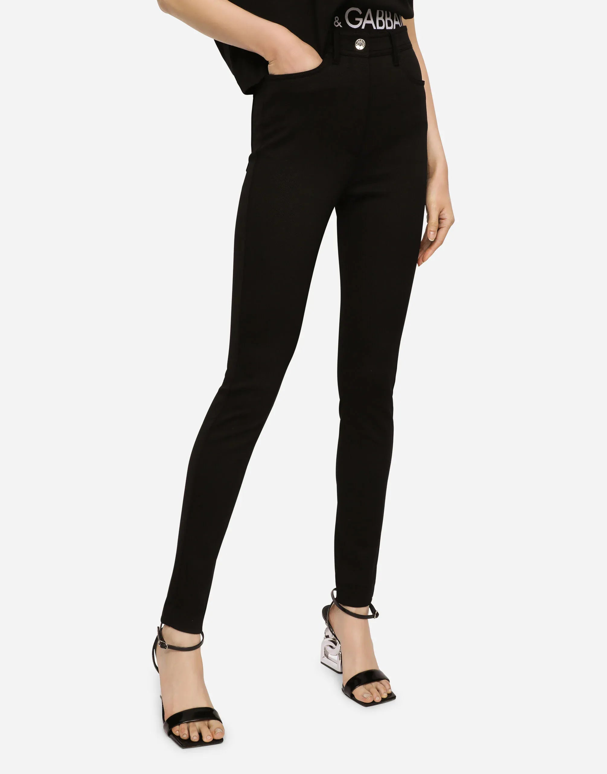 Dolce & Gabbana Stretch Cavalry Twill Leggings