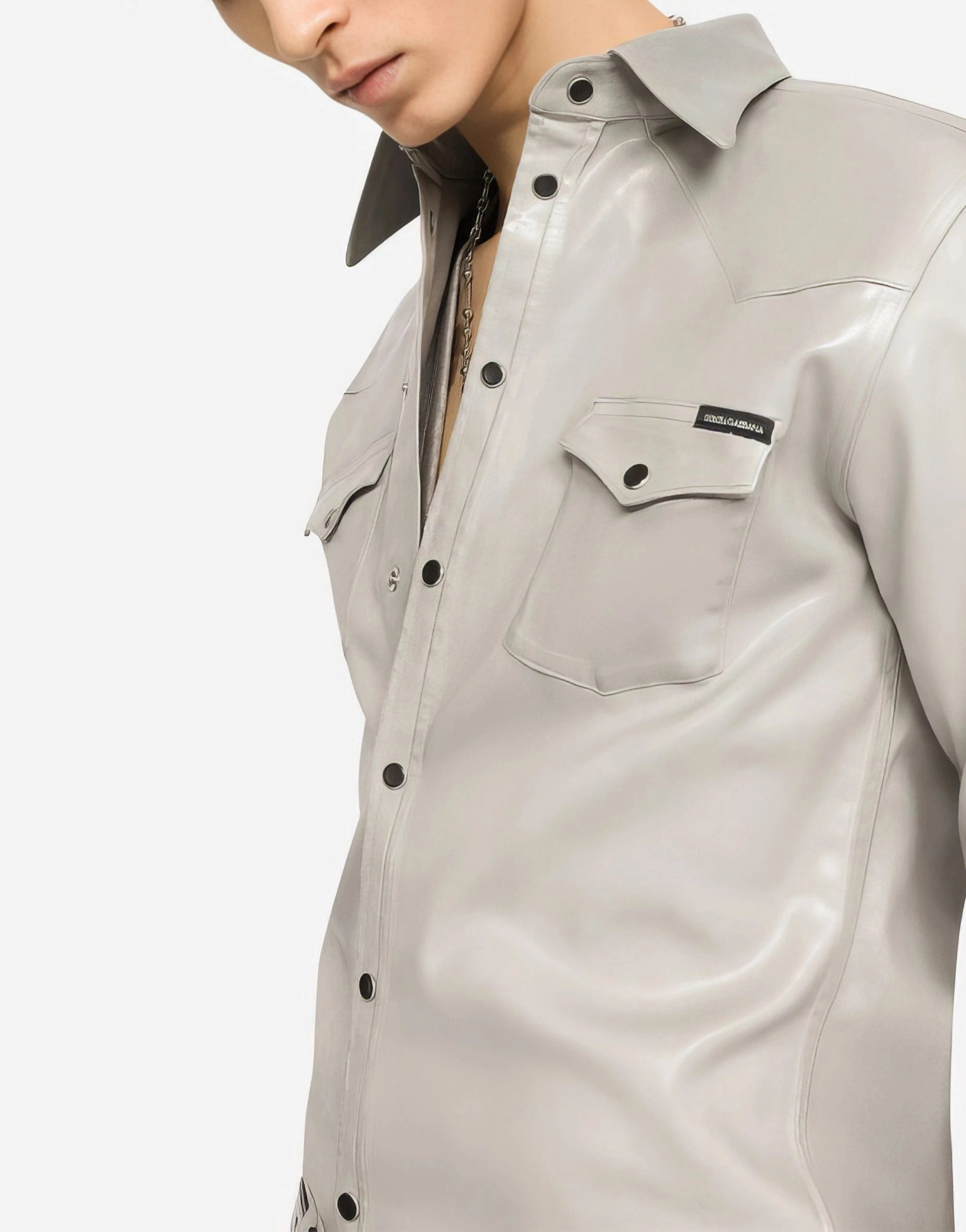 Dolce & Gabbana Stretch Denim Shirt