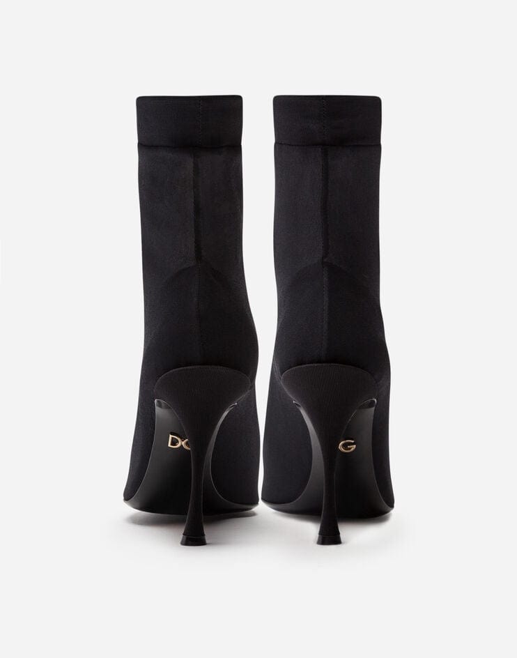 Dolce & Gabbana Stretch Georgette Ankle Boots
