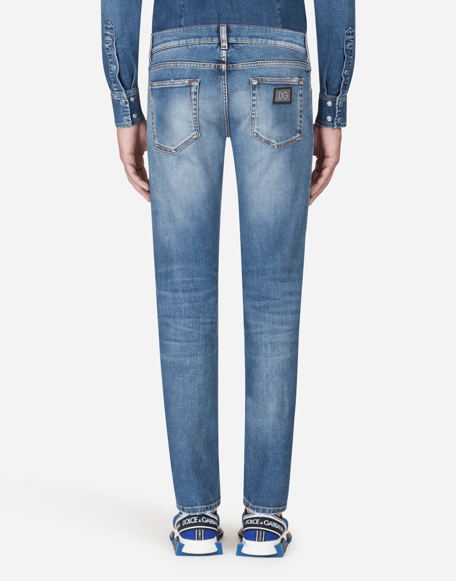 Dolce & Gabbana Stretch Jeans Skinny Fit In Blue