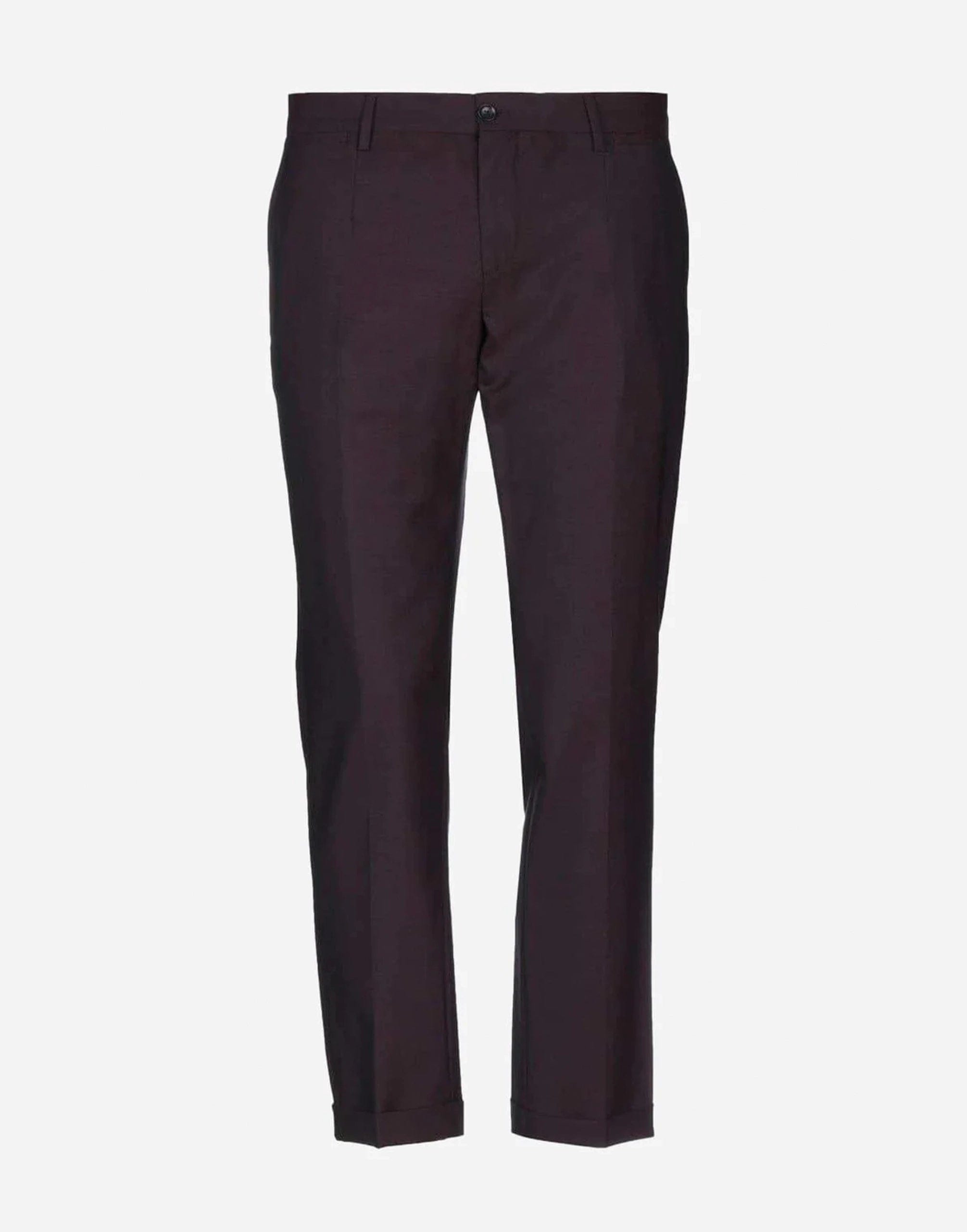 Dolce & Gabbana Black Cotton Formal Dress Men Trouser Pants