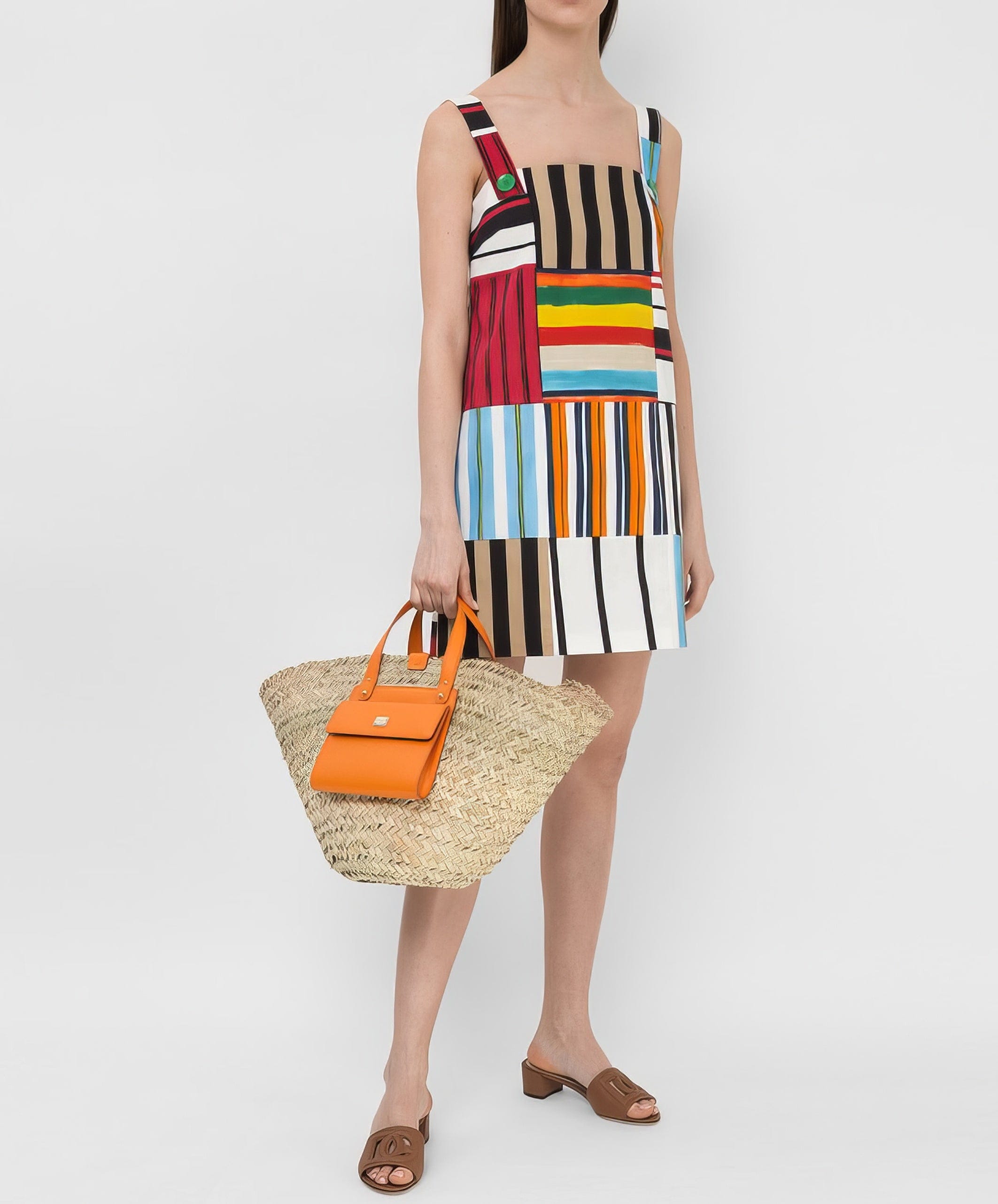 Dolce & Gabbana Stripe-Detail Mini Dress