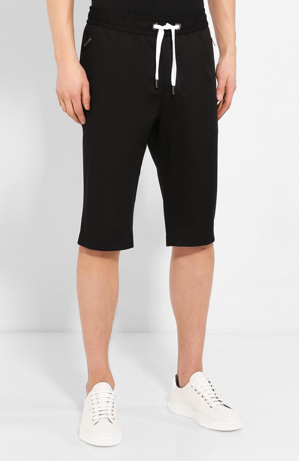 Dolce & Gabbana Striped Cotton Bermuda Shorts