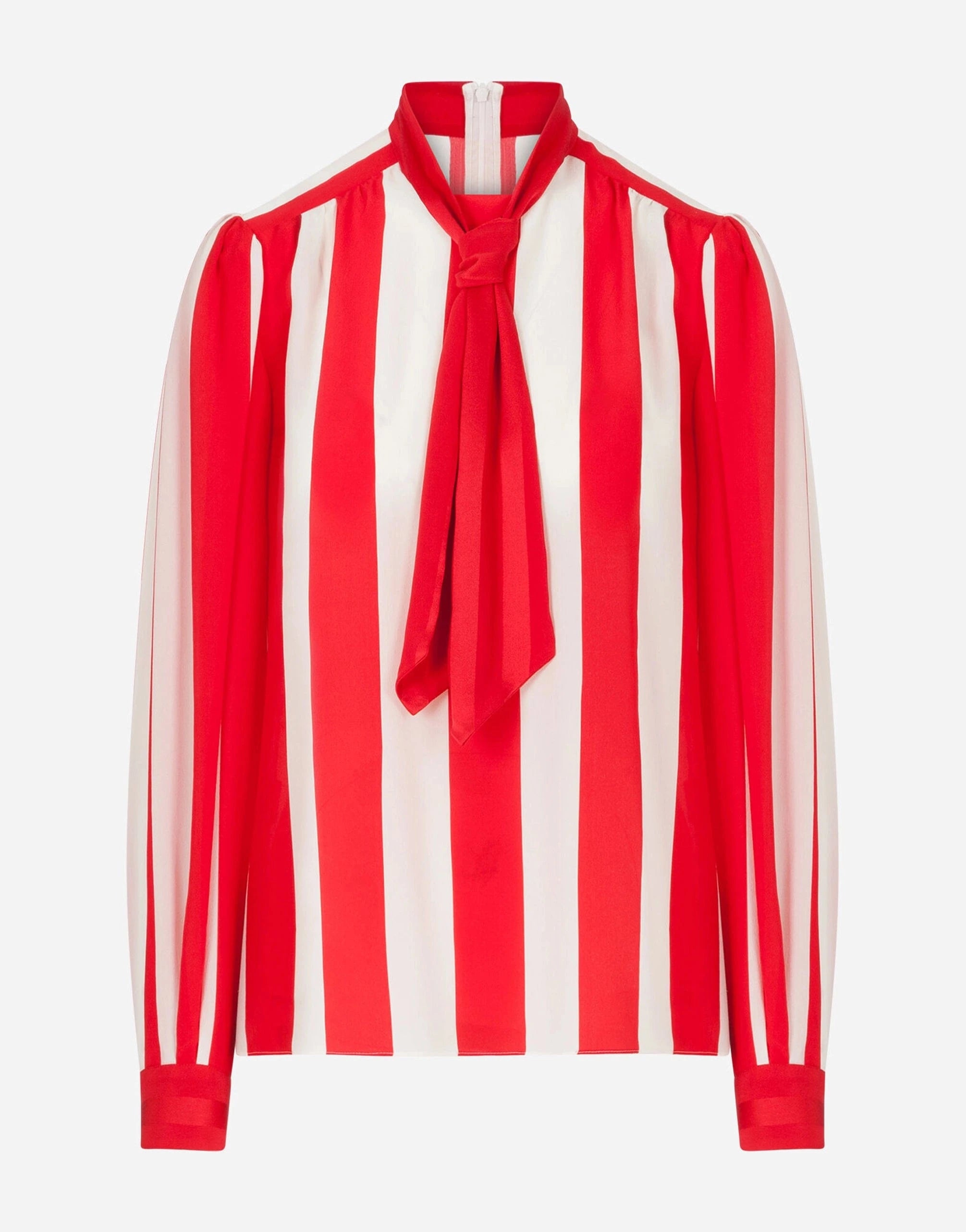 Dolce & Gabbana Striped Crepe De Chine Blouse