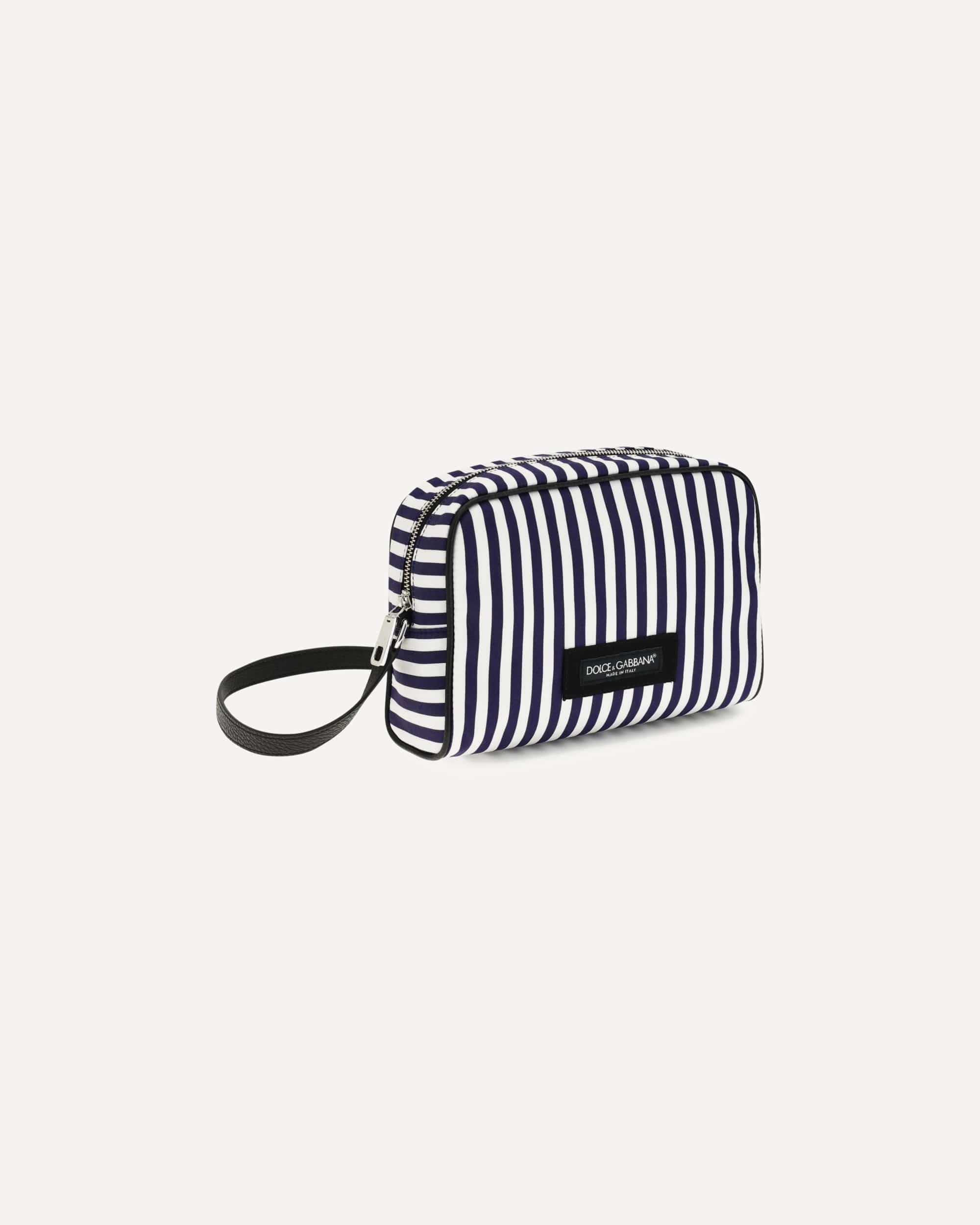 Dolce & Gabbana Striped Poplin Handbag