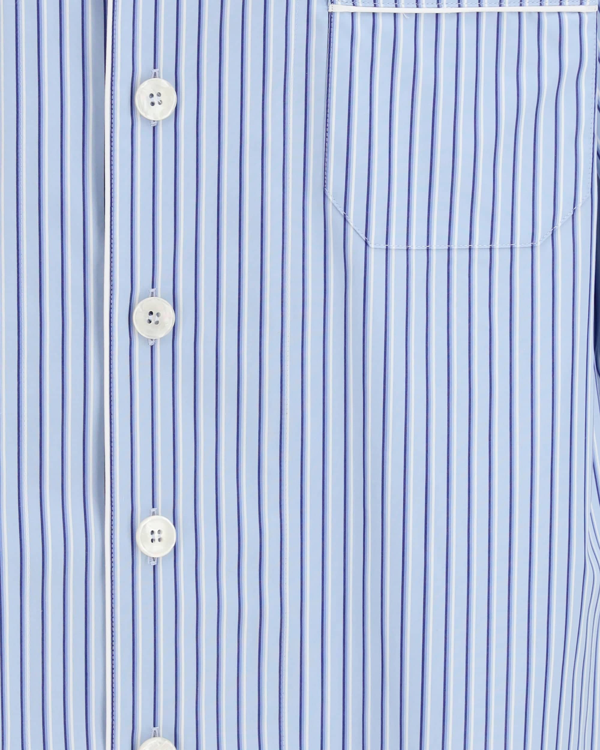 Dolce & Gabbana Striped Poplin Hawaii Shirt