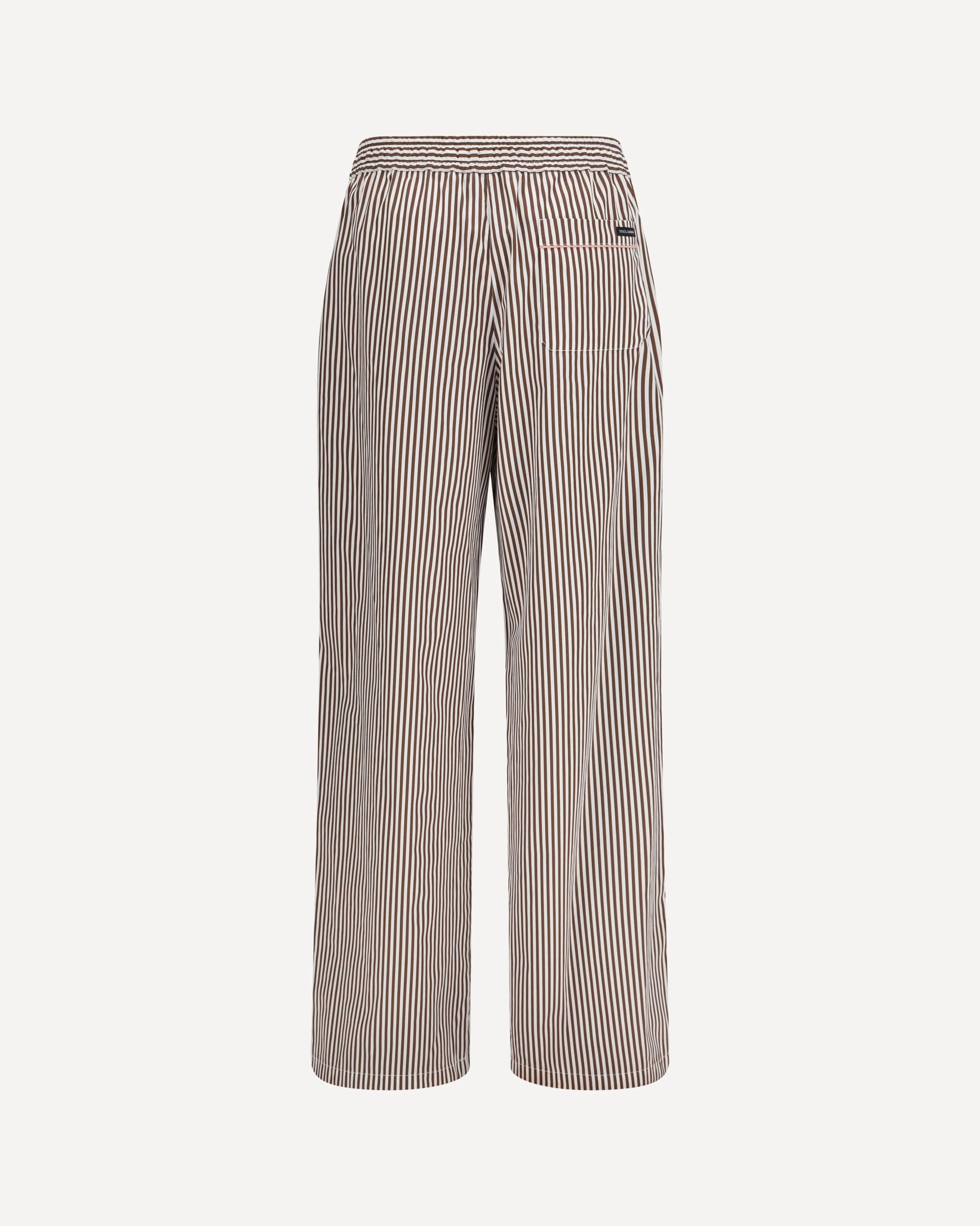 Dolce & Gabbana Striped Poplin Pants With Piping - alternate view