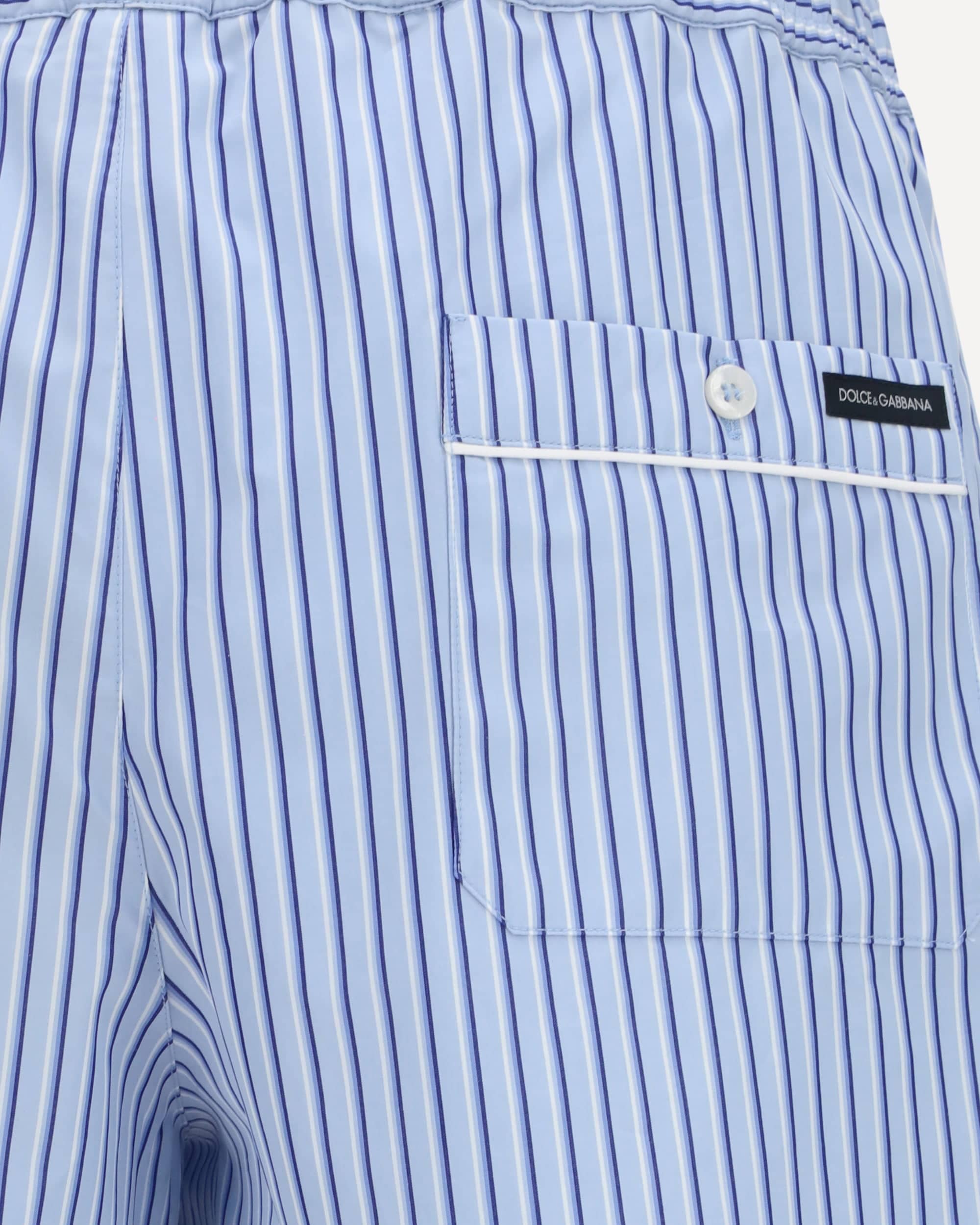 Dolce & Gabbana Striped Poplin Shorts
