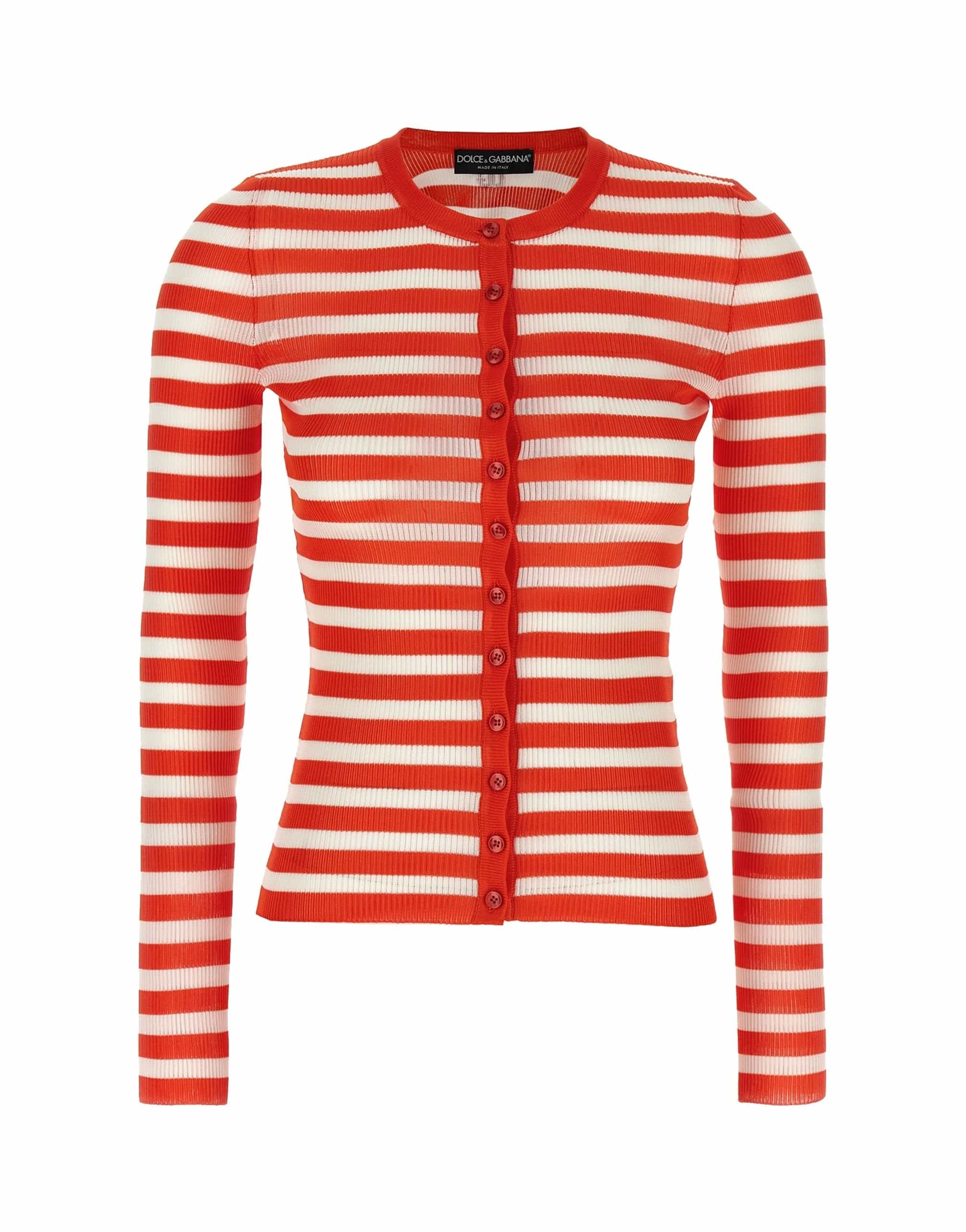 Dolce & Gabbana Dolce & Gabbana Striped Viscose Cardigan