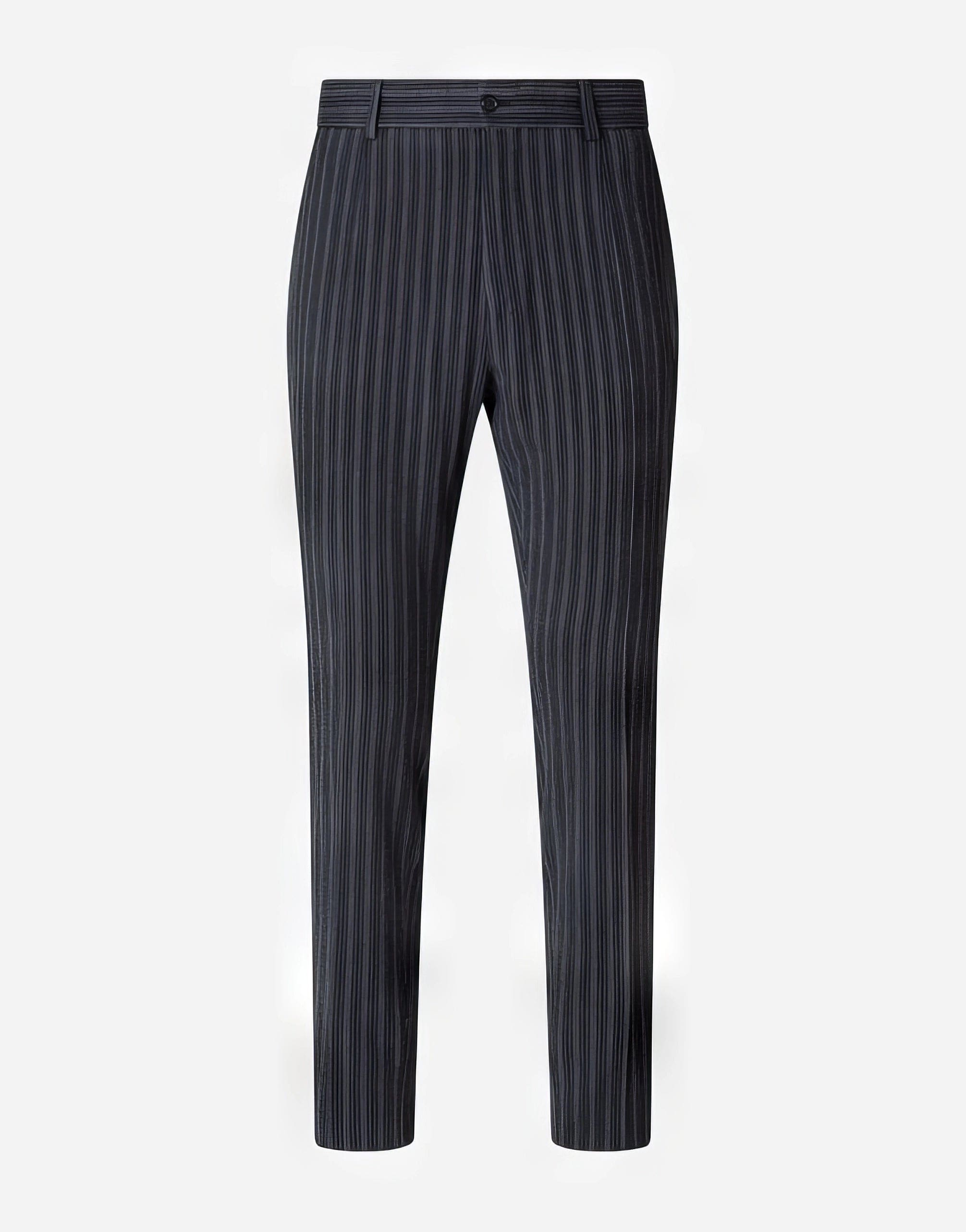 Dolce & Gabbana Striped Wool And Cotton Pants