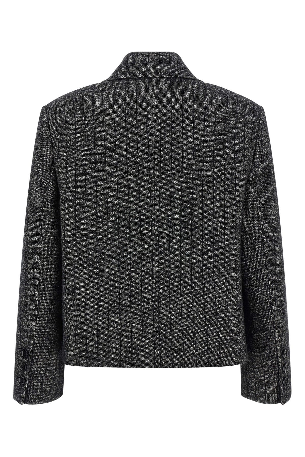 Dolce & Gabbana Dolce & Gabbana Striped Wool Double-Breasted Blazer