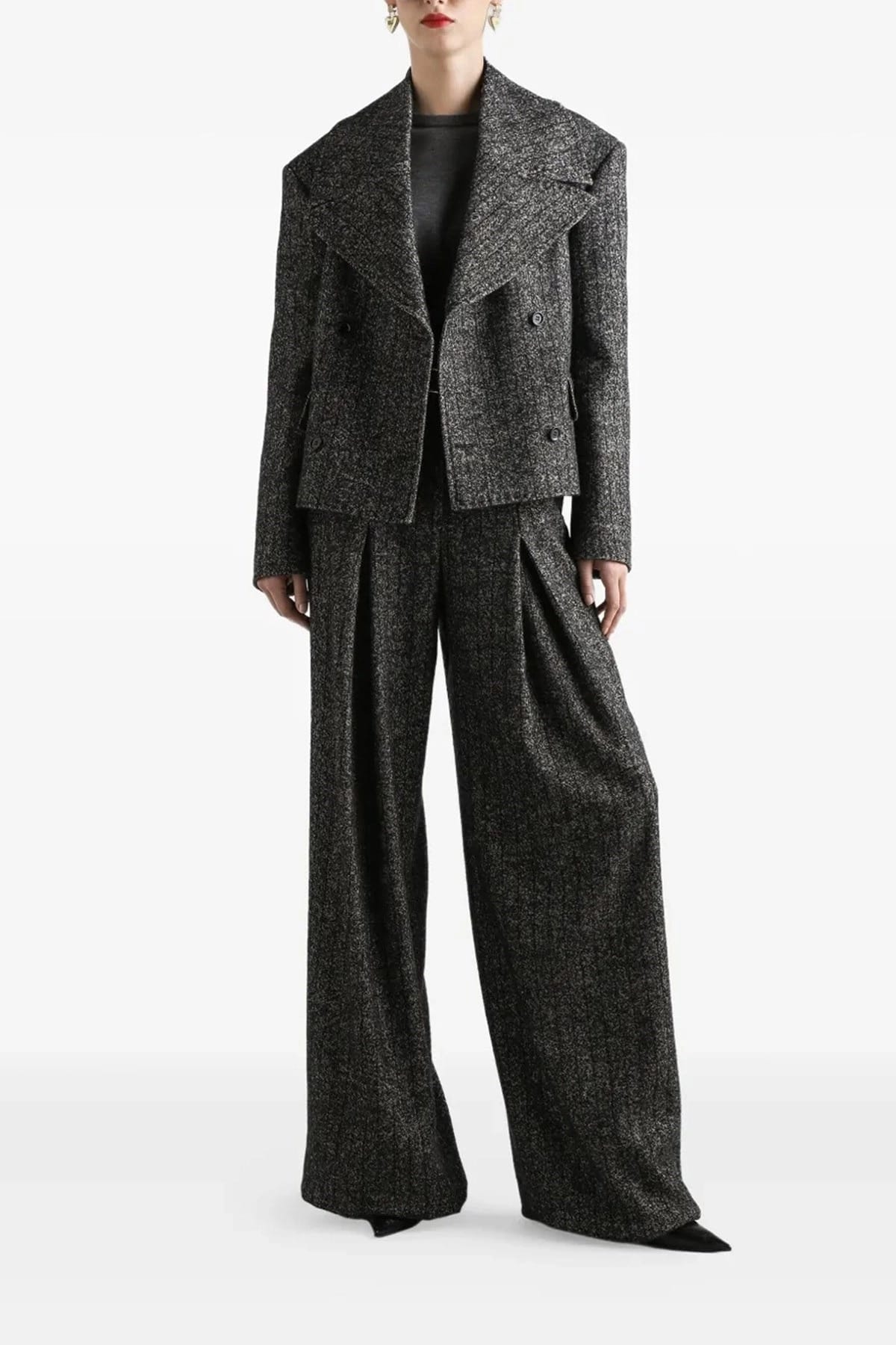 Dolce & Gabbana Dolce & Gabbana Striped Wool Double-Breasted Blazer