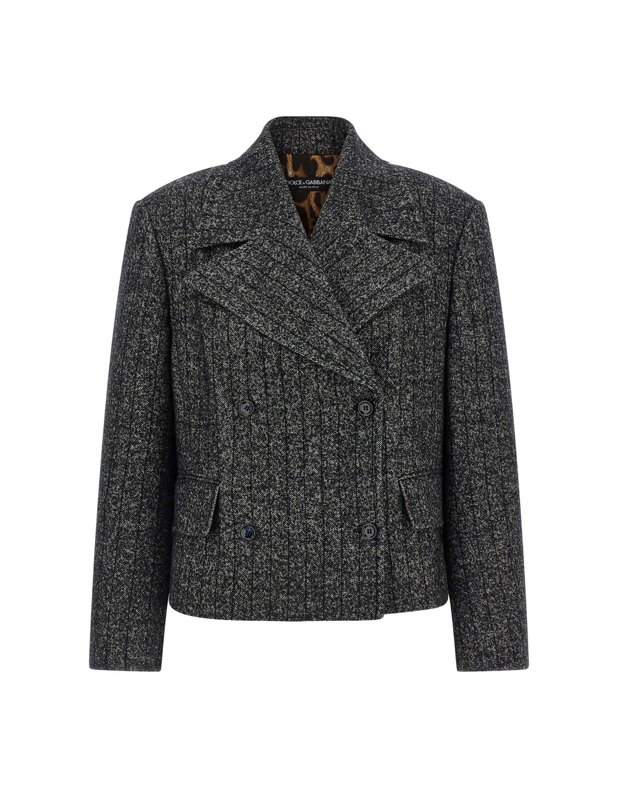 Dolce & Gabbana Dolce & Gabbana Striped Wool Double-Breasted Blazer