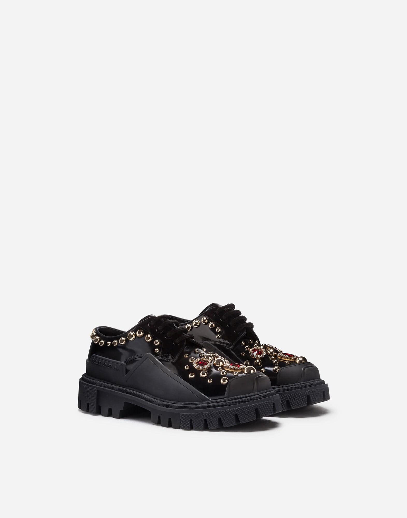 Dolce & Gabbana Stud Embellishment Derby Shoes