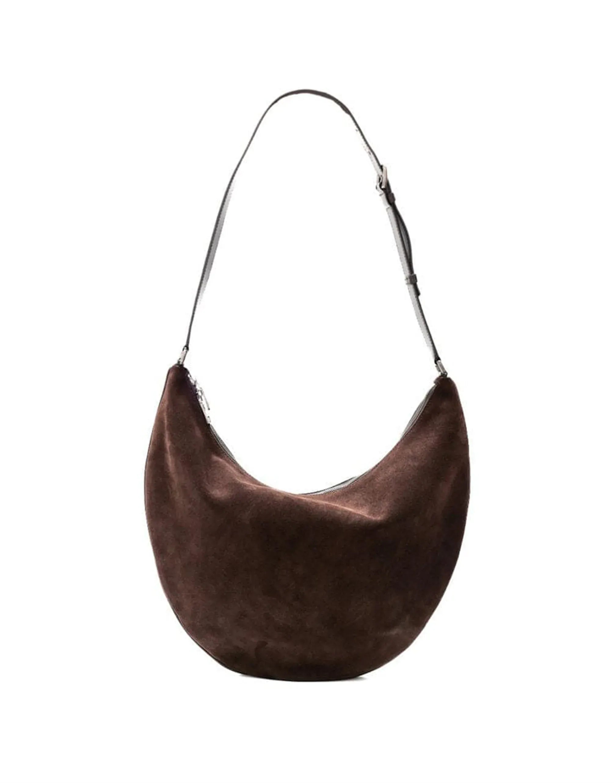 Dolce & Gabbana Suede Half-Moon Shoulder Bag