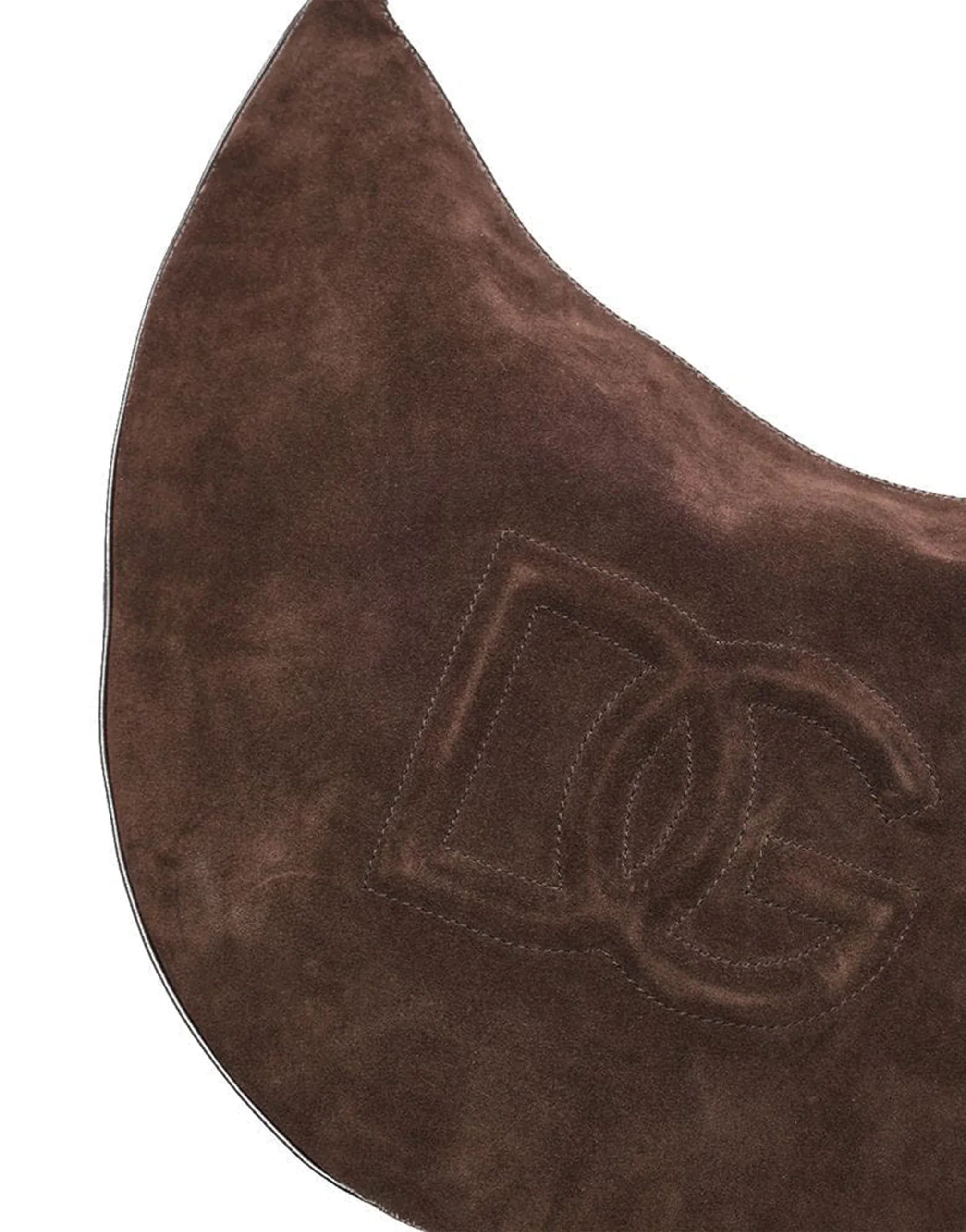 Dolce & Gabbana Suede Half-Moon Shoulder Bag