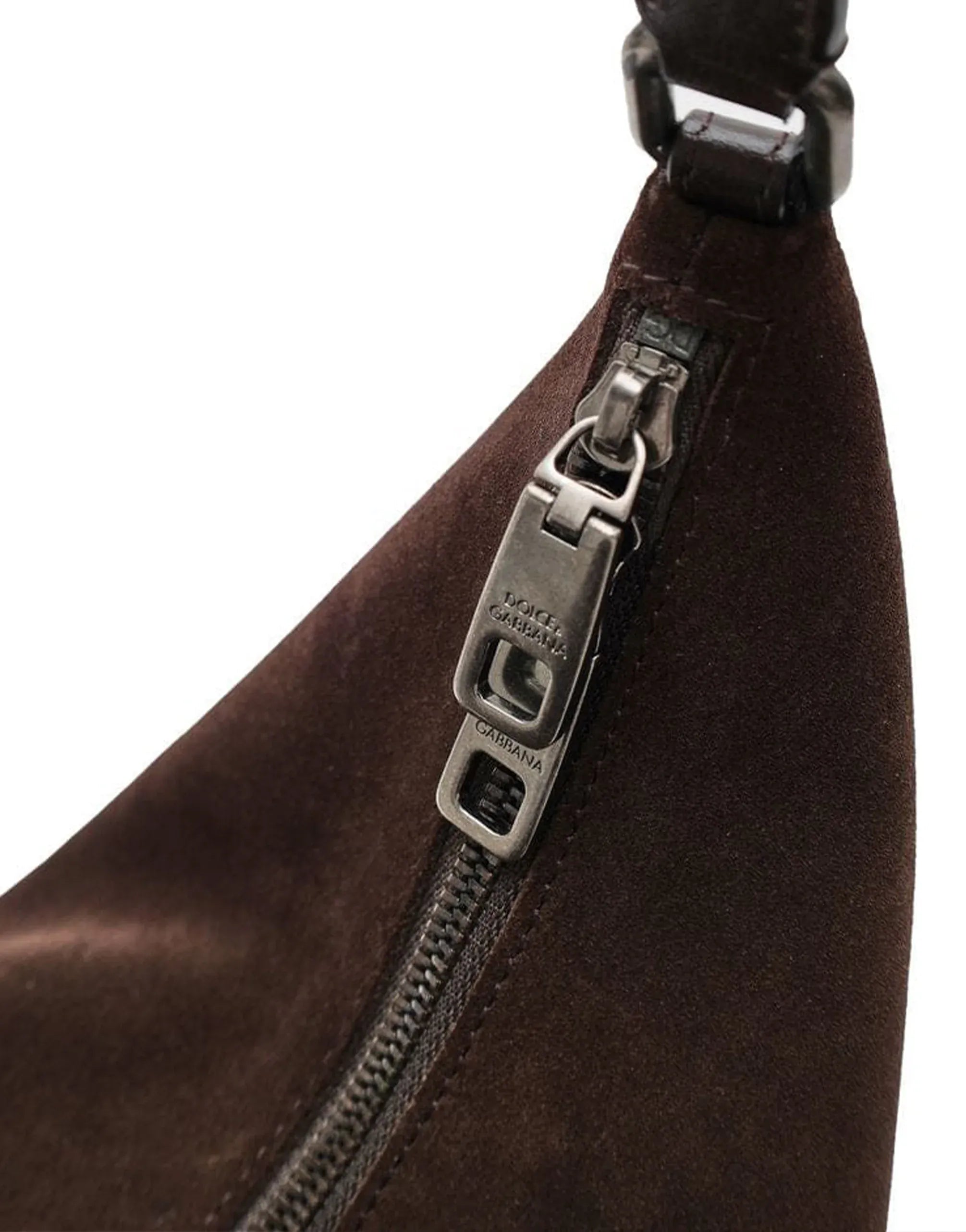 Dolce & Gabbana Suede Half-Moon Shoulder Bag